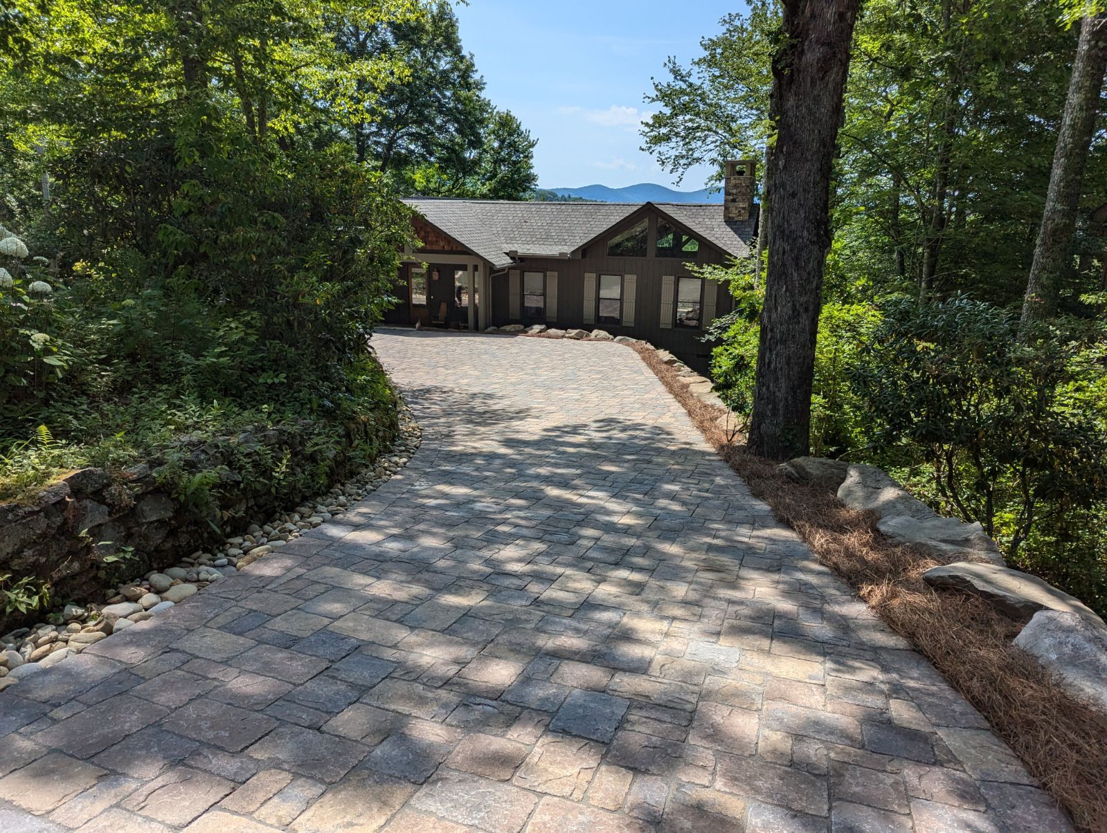 Custom Paver Driveway by B&B Landscaping