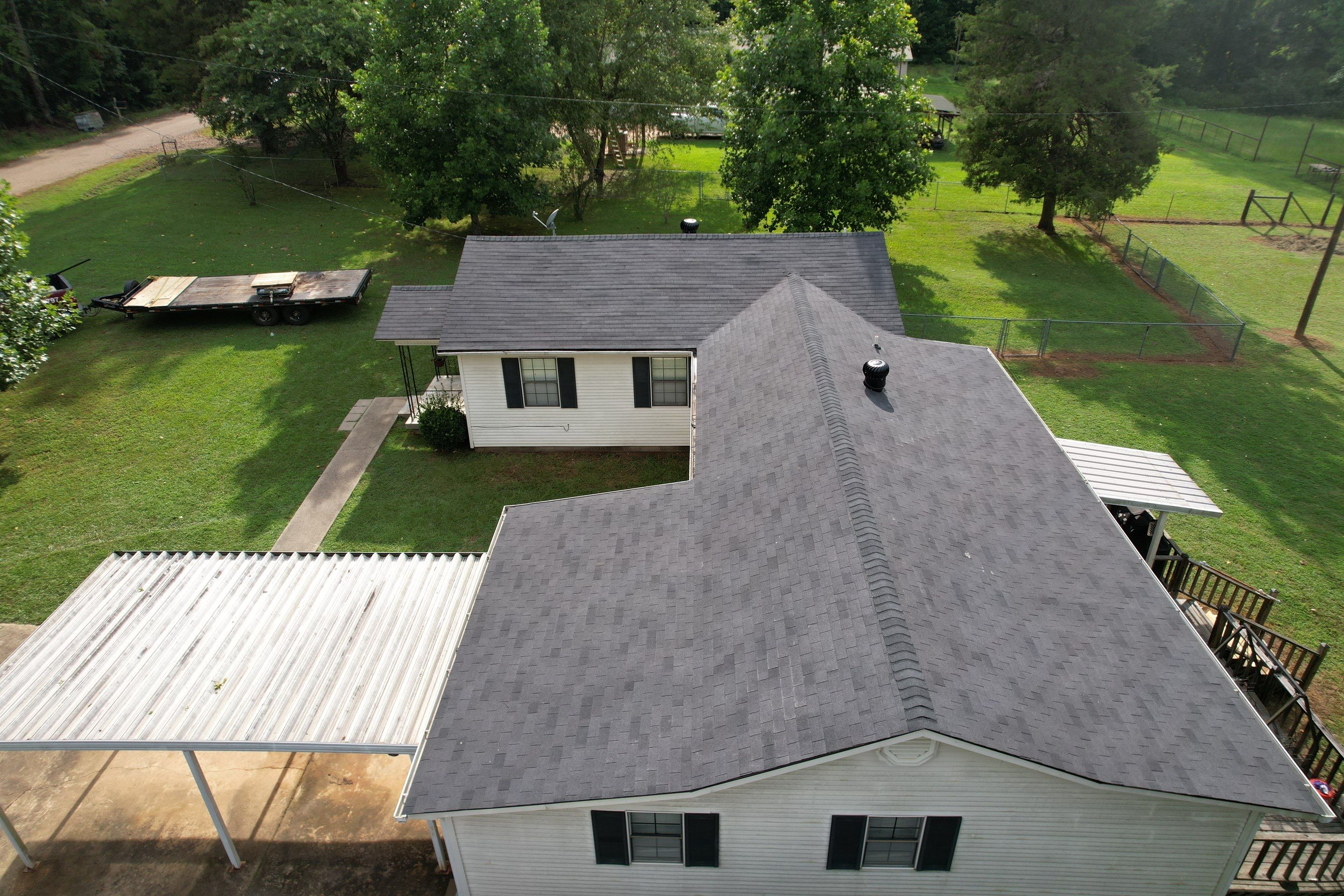 Residential Shingle Reroof using CertainTeed XT25: Moire Black by Hostetler Roofing