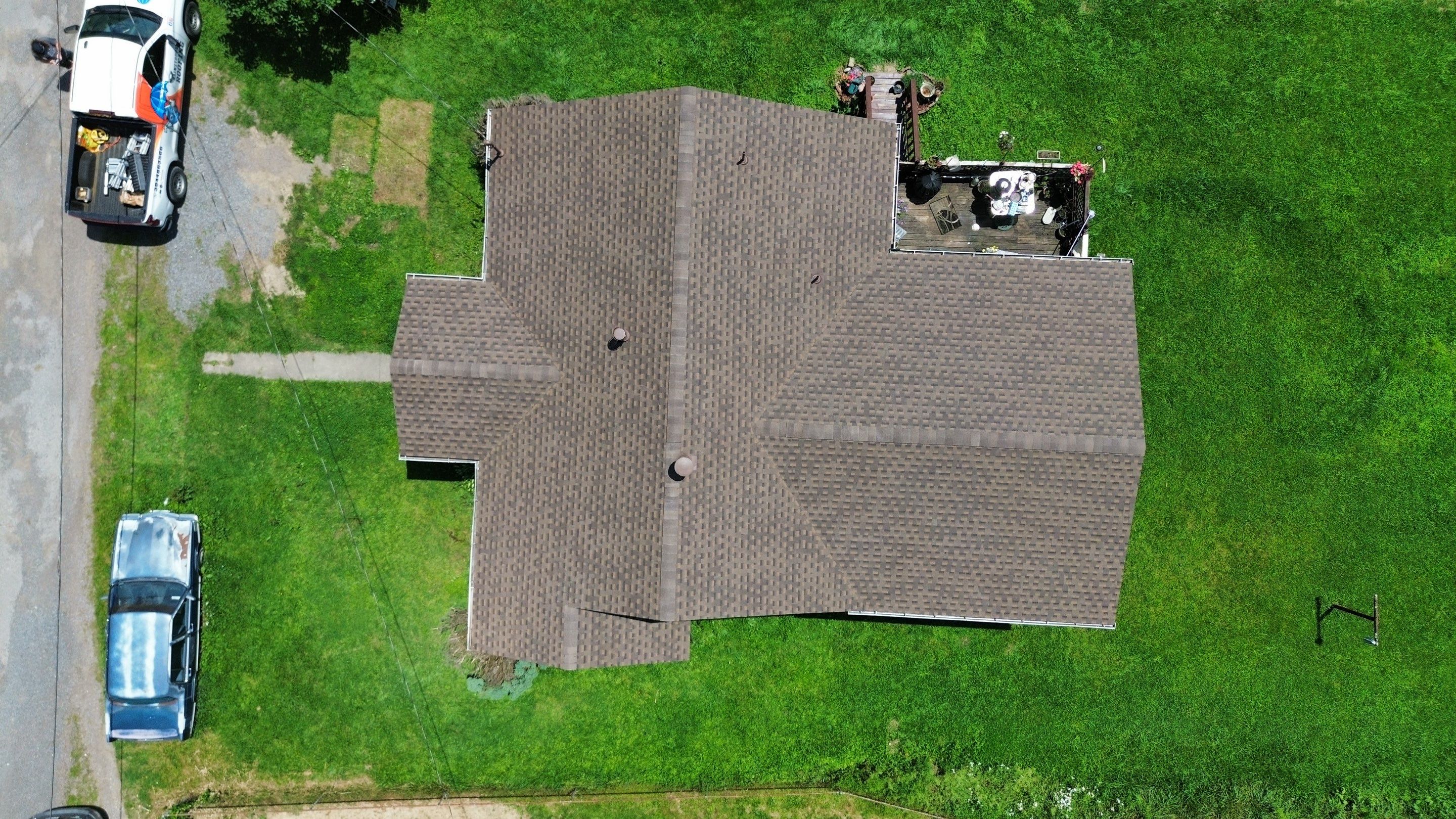 Residential Roofing Installation using GAF Timberline HDZ Barkwood by Rainstoppers Roofing