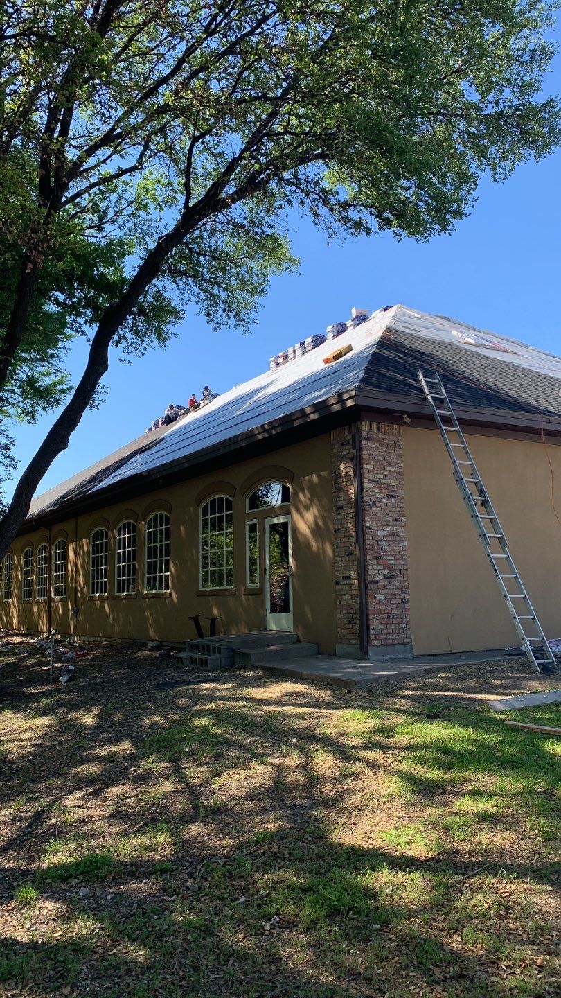 Commercial Roof Installation using GAF Shingles in Dallas Texas by Elite Roofing LLC