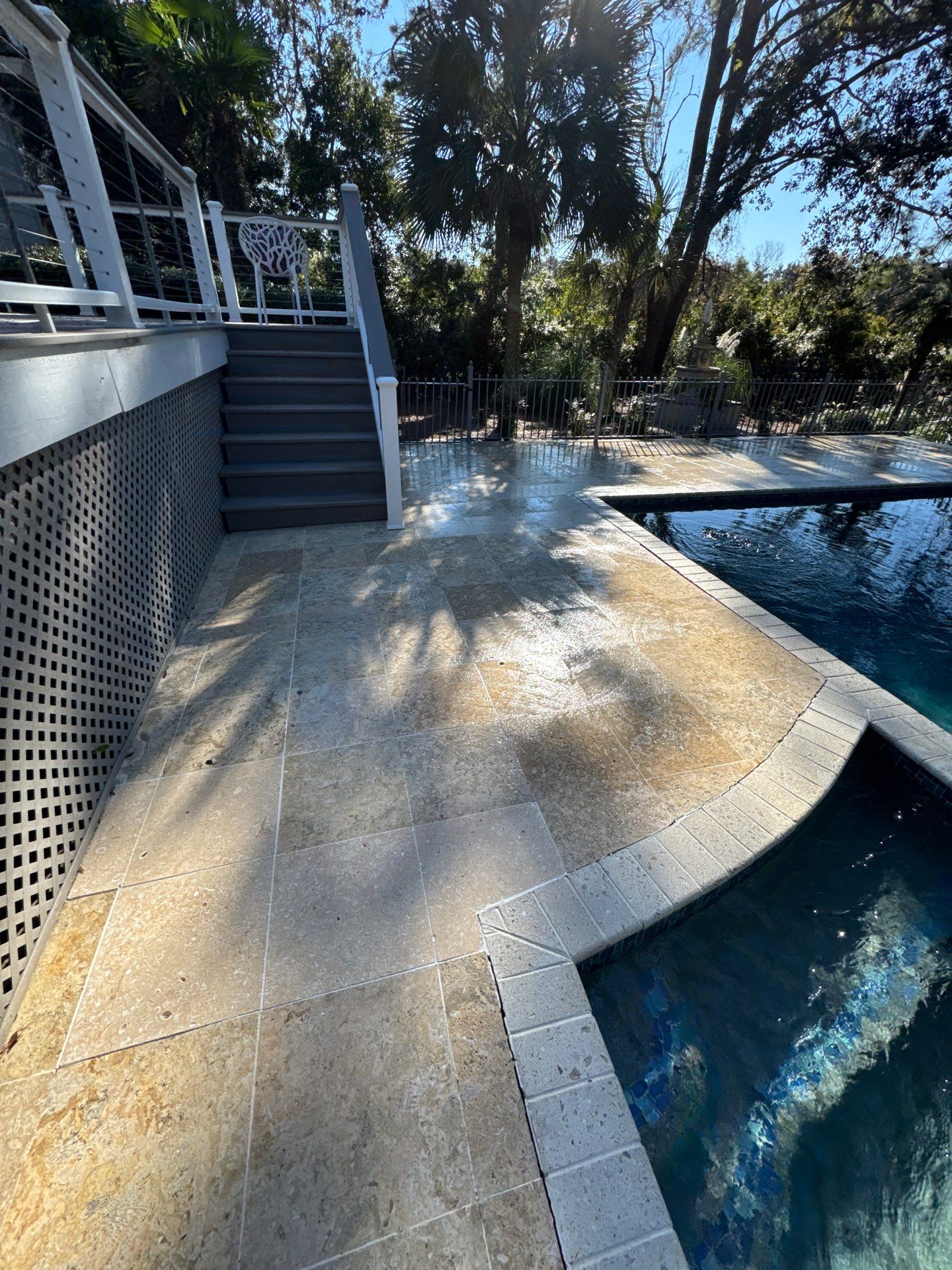 Travertine using Concrete Sealant by DuraSeal