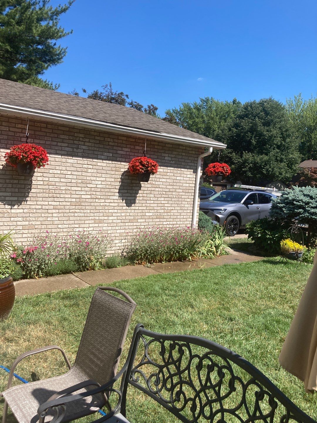 Gutter Installation using 5" Seamless Aluminum Gutters by Absolute Roofing and Construction