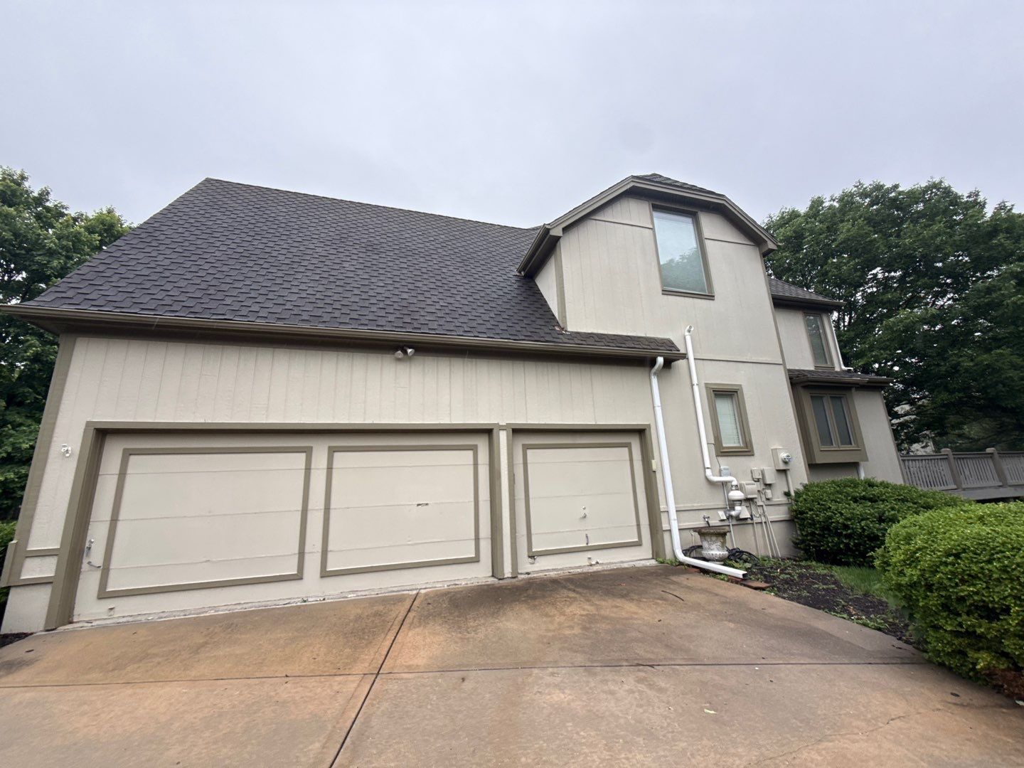 Exterior Painting and Extensive Wood Rot Repair in Overland Park by Cougar Painting