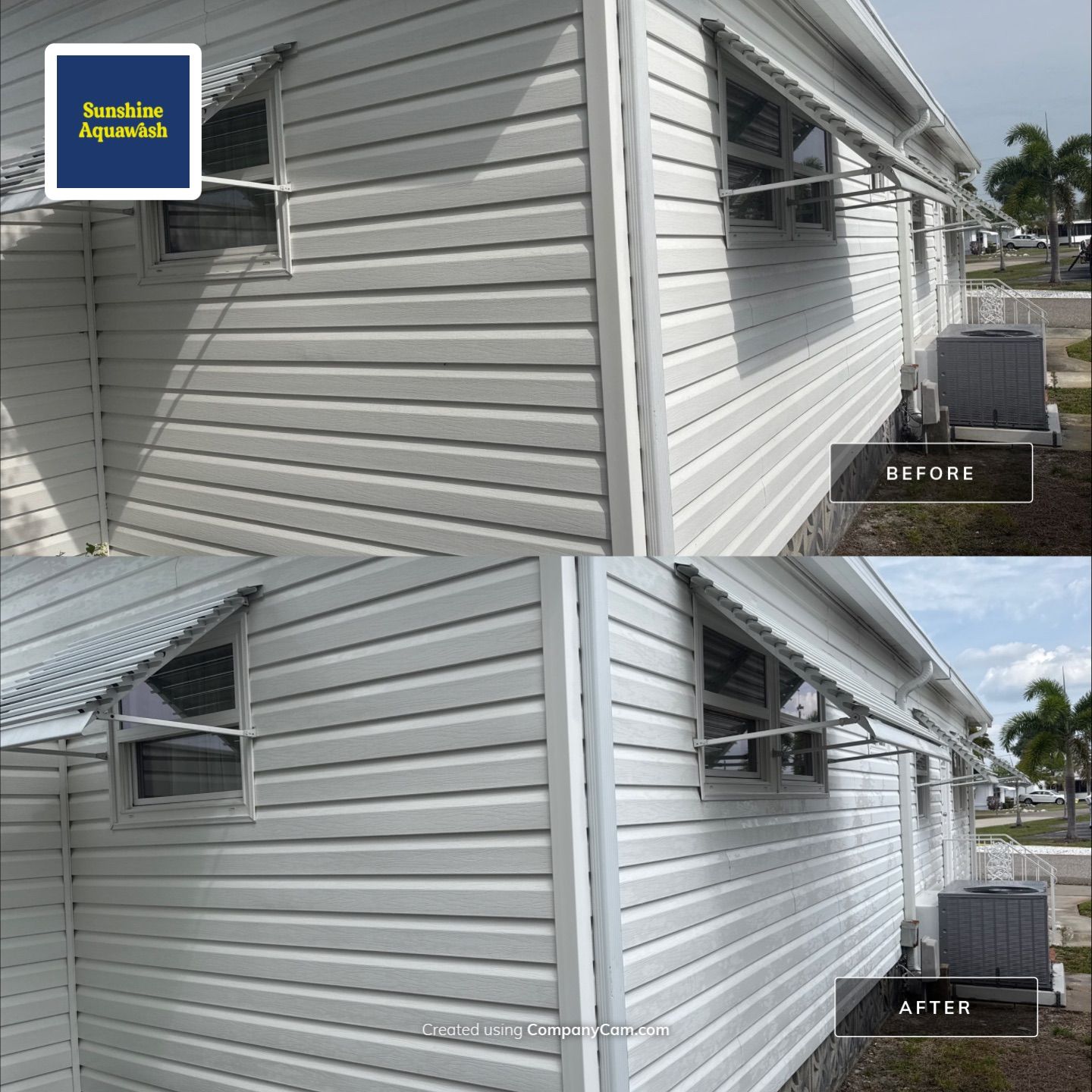 Mobile Home Soft Wash in Desoto/Tidevue Estates – Ellenton, FL by Sunshine AquaWash