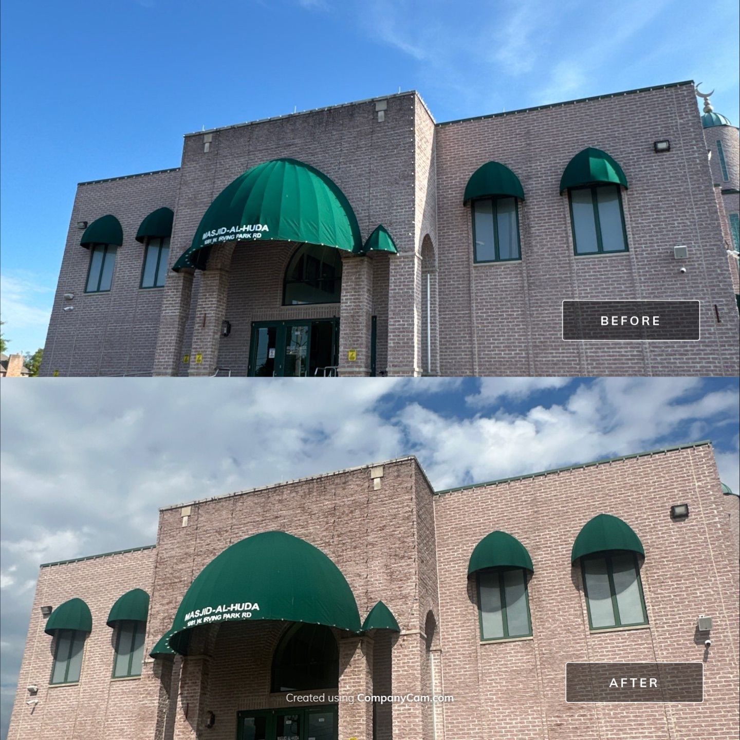 Commercial Exterior Building Wash  by Simmons Power & Soft Washing