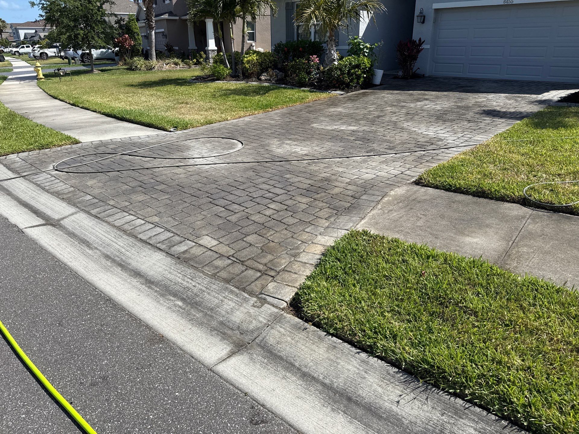 Paver Driveway & Concrete Cleaning | Trevesta Community | Palmetto, FL by Sunshine AquaWash