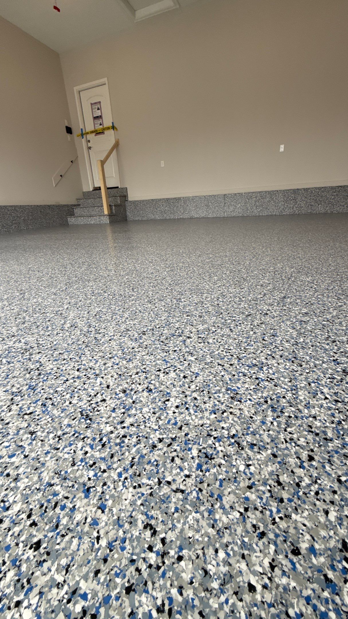 A Beautiful Comet Flake Floor  by Banner Garage