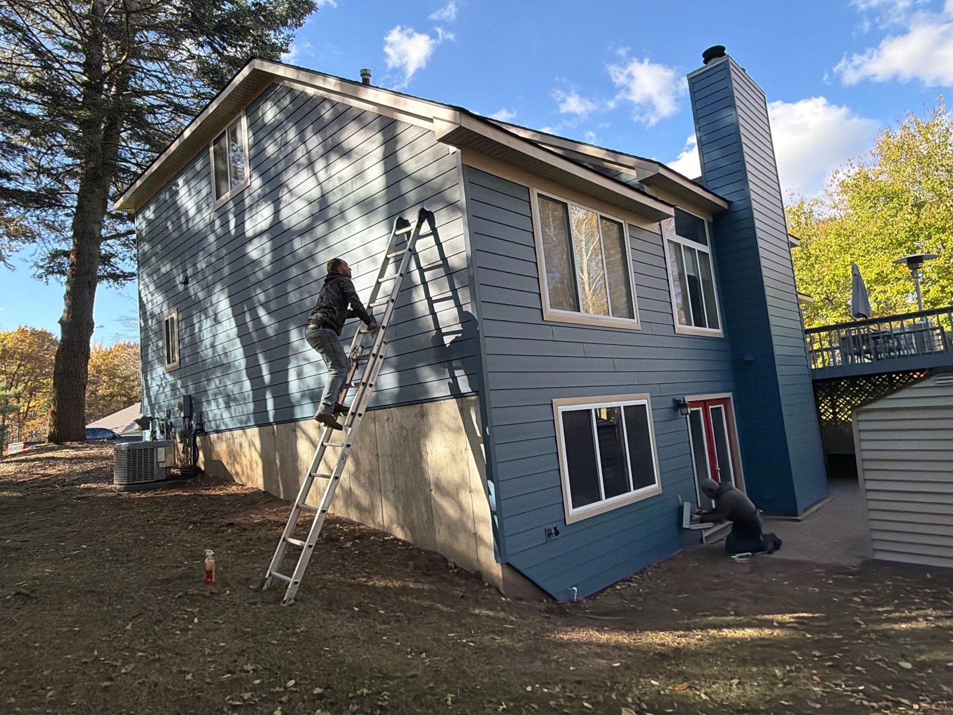 Siding Replacement using Ascend Laguna Blue by 180 Contractors