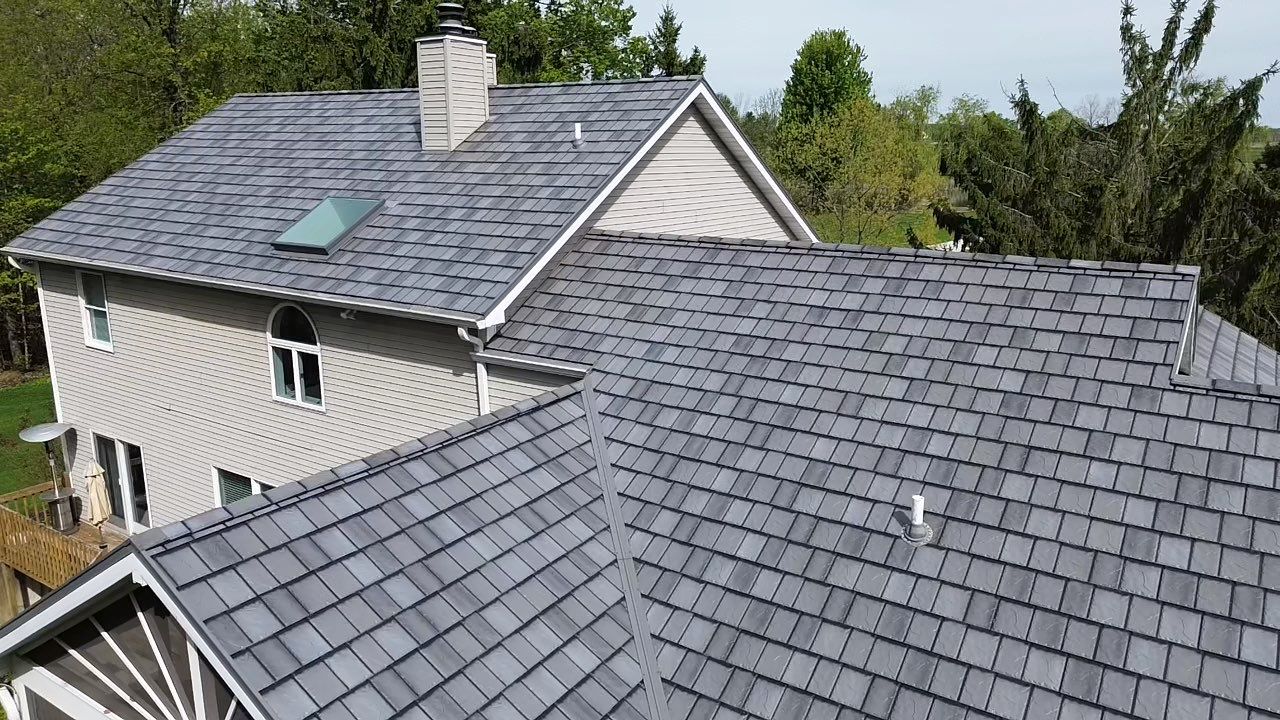 EDCO ArrowLine Slate Metal Shingles | Churubusco, Indiana by 4Ever Metal Roofing