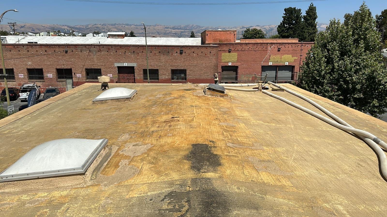 Foam Refurbish using Conklin Benchmark/PUMA XL coatings and spray foam by Straight Edge Roofing Inc