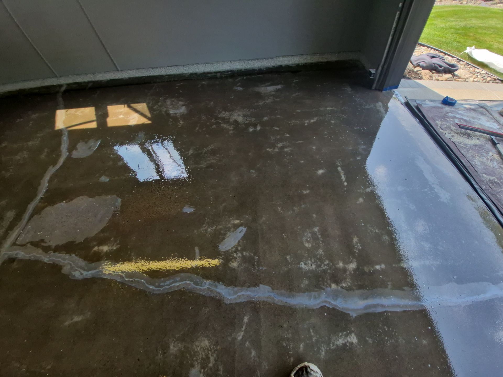 Project in Linwood by Wise Coatings of Central Michigan