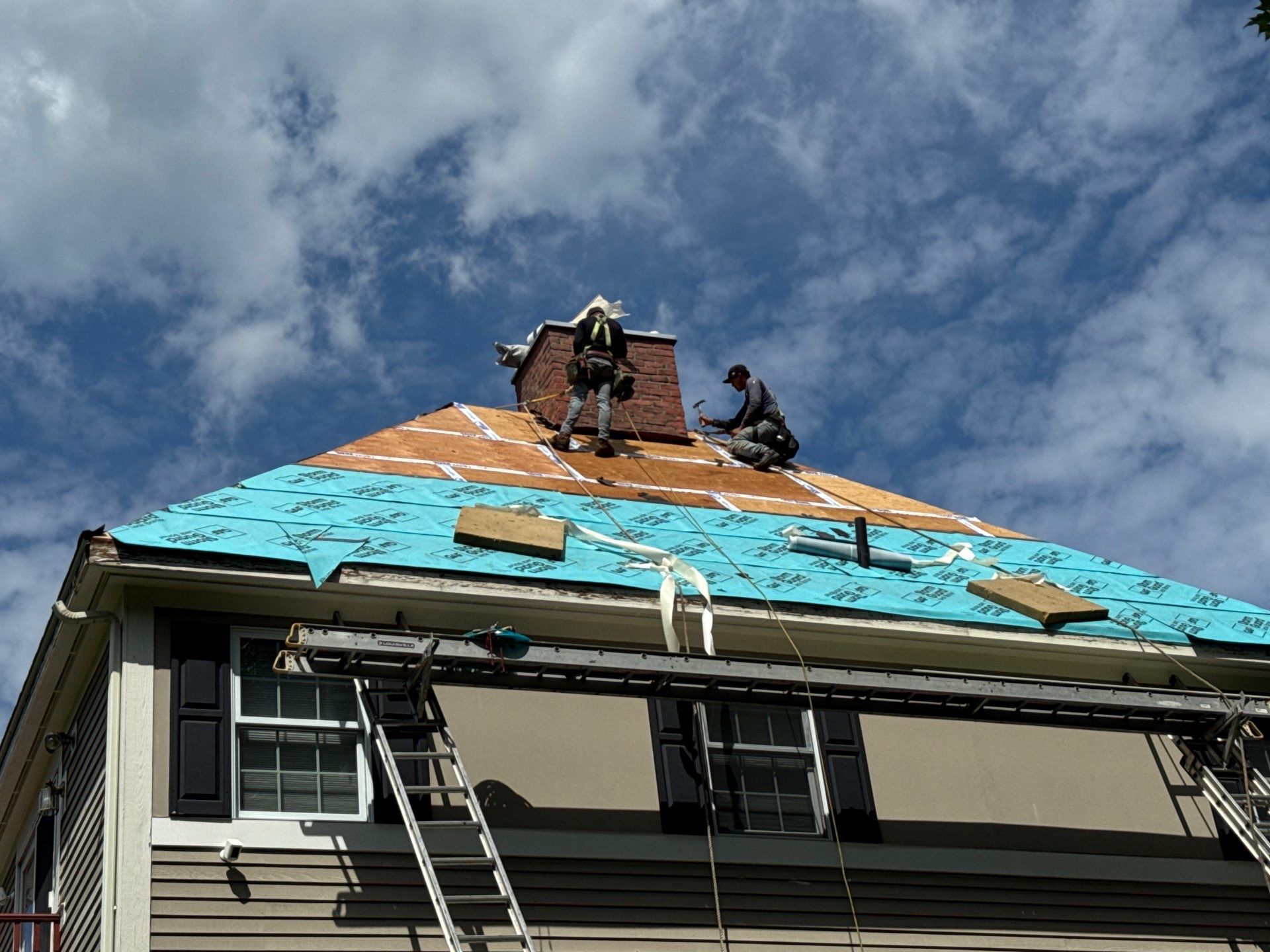 DiGIorgi installs a brand new roof in New Hartford by DiGiorgi Roofing and Siding Inc