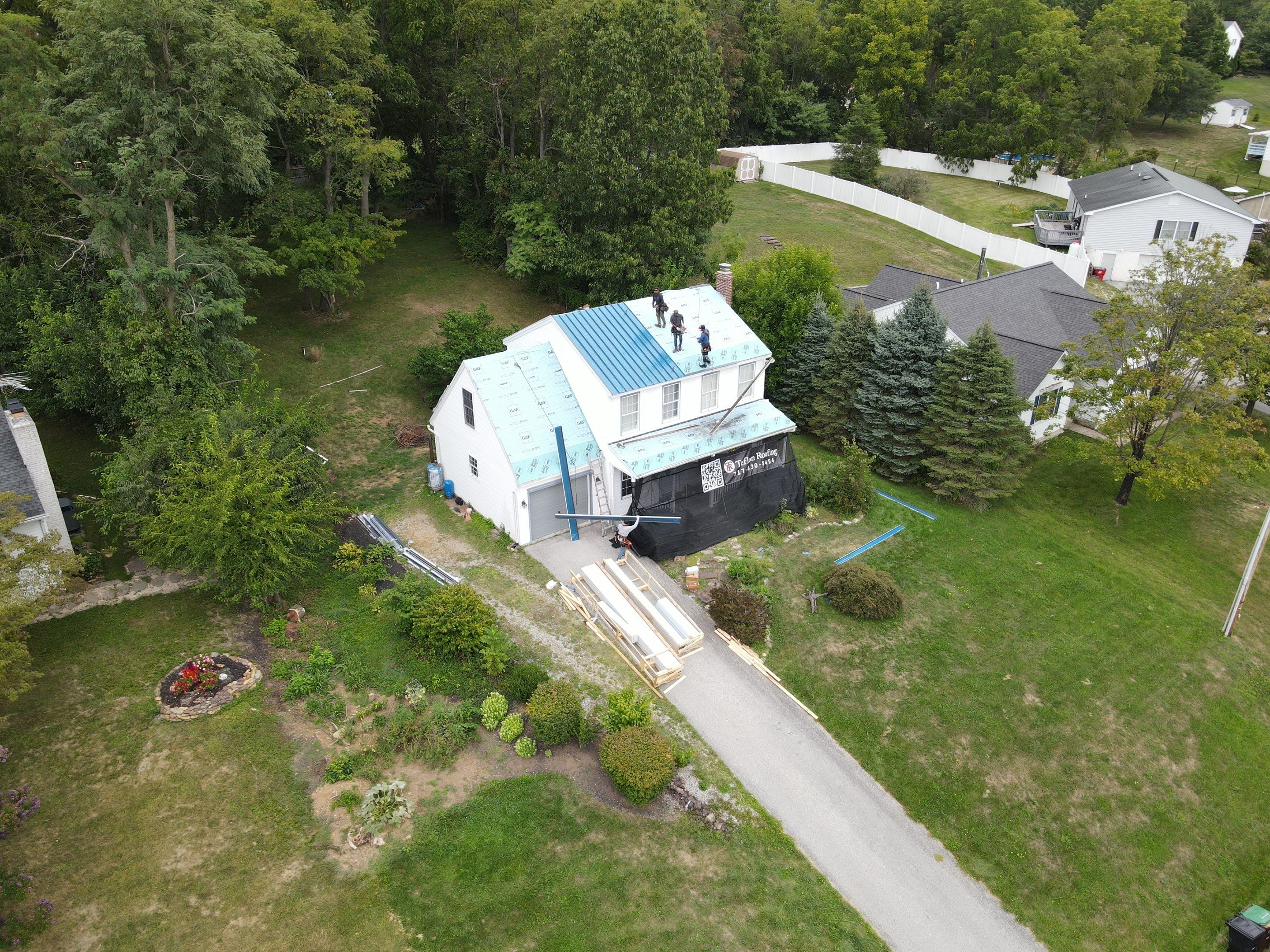 12" Mechanical Seam by Teflon Roofing