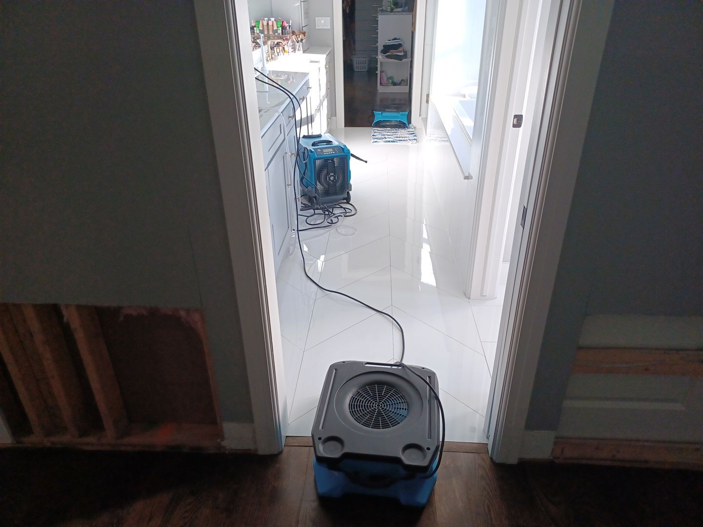 Project in West Bloomfield by EzDry Water Mitigation & Property Restoration