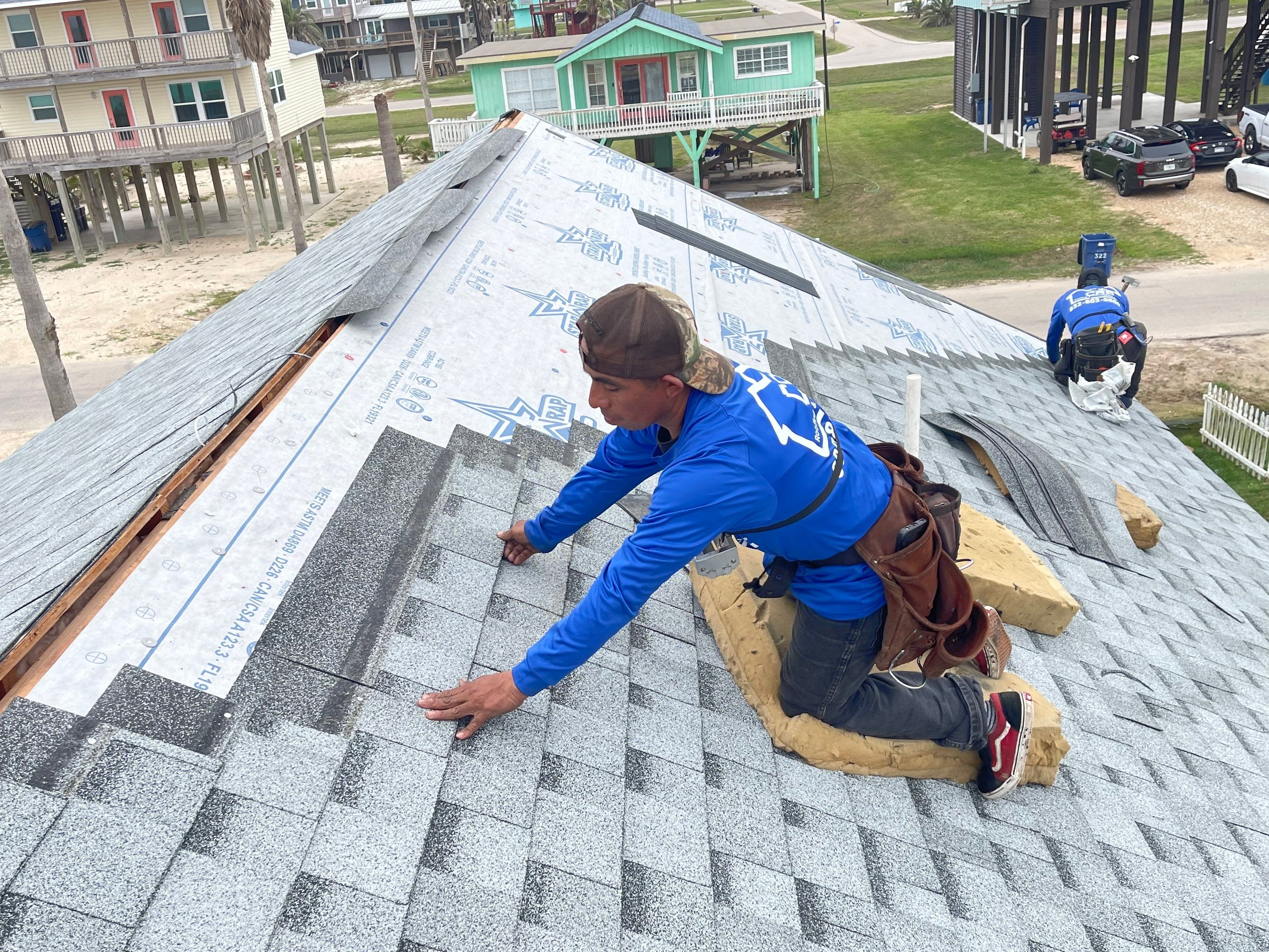 Roof Replacement using IKO Cambridge Dual Grey by CAP Roofing and Construction LLC