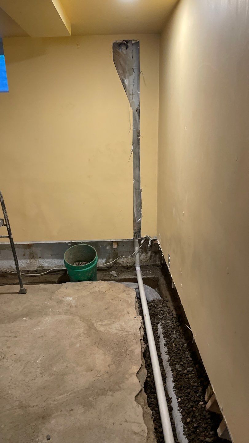 Drain Tile in Columbia Heights by Waterproofing Northeast