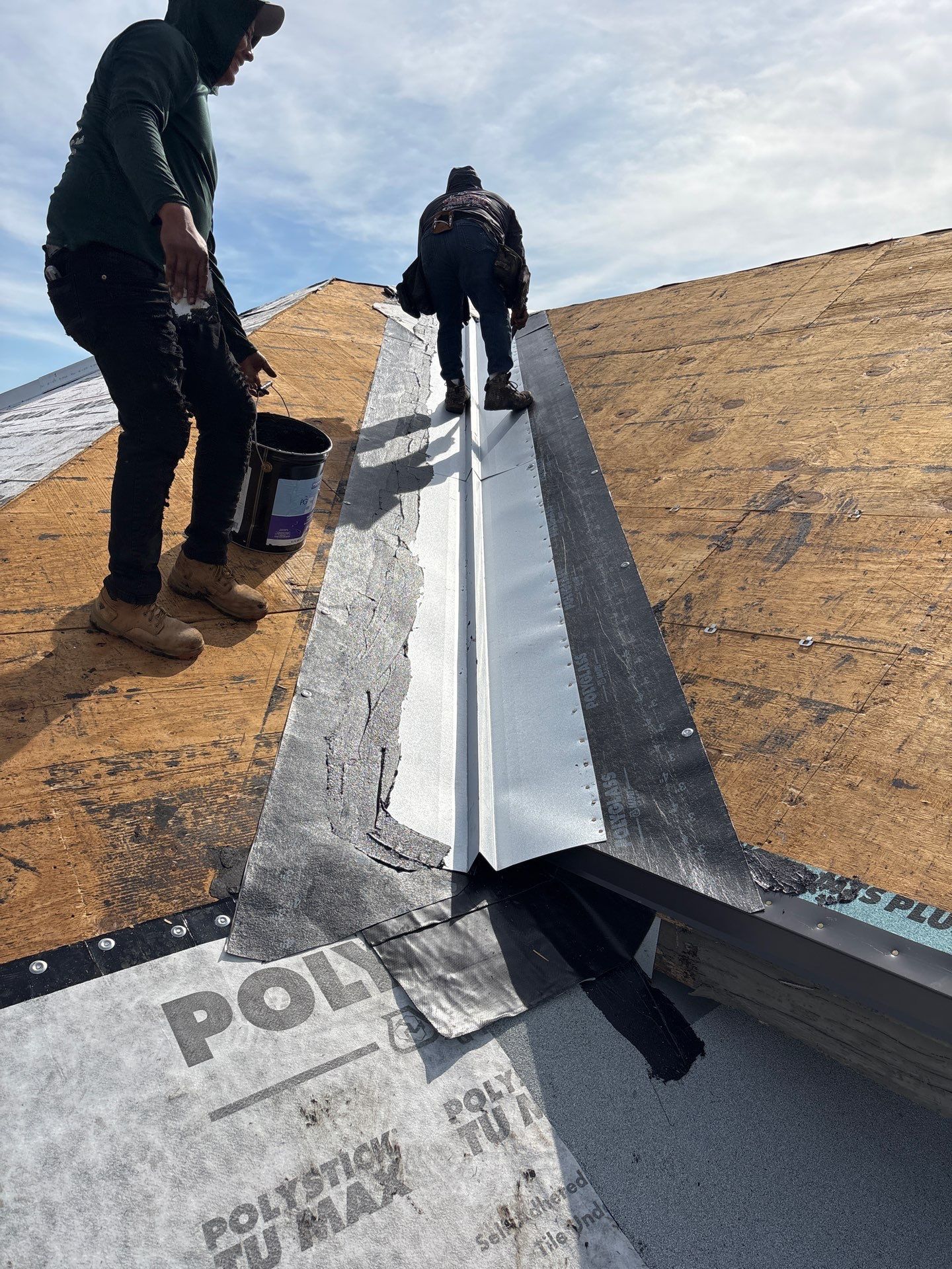 Residential Roofing Installation using roofing tiles from Eagle Roofing Products! by Gopher Roofing