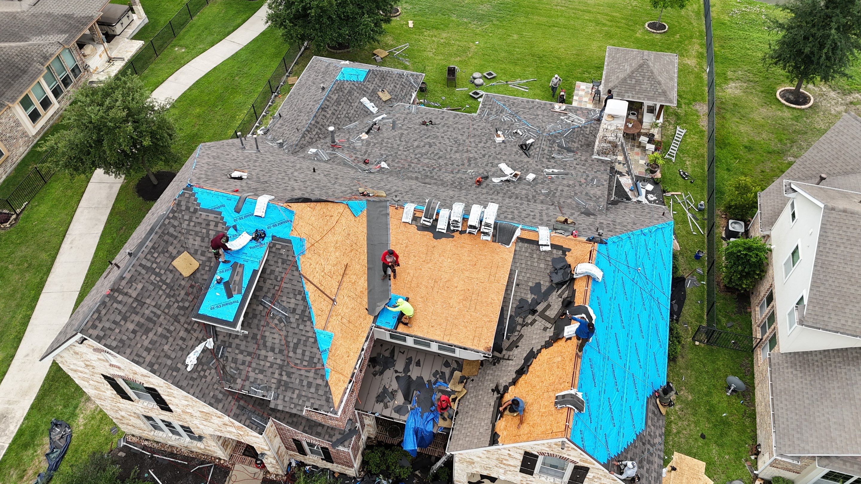 Residential Roofing Installation using IKO Dynasty by Core Four Roofing