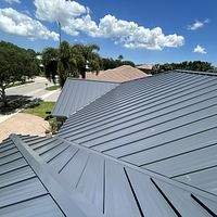 24ga 1.5" Mechanical Seam Charcoal Gray  by Total Roofing System The Metal Roof Experts
