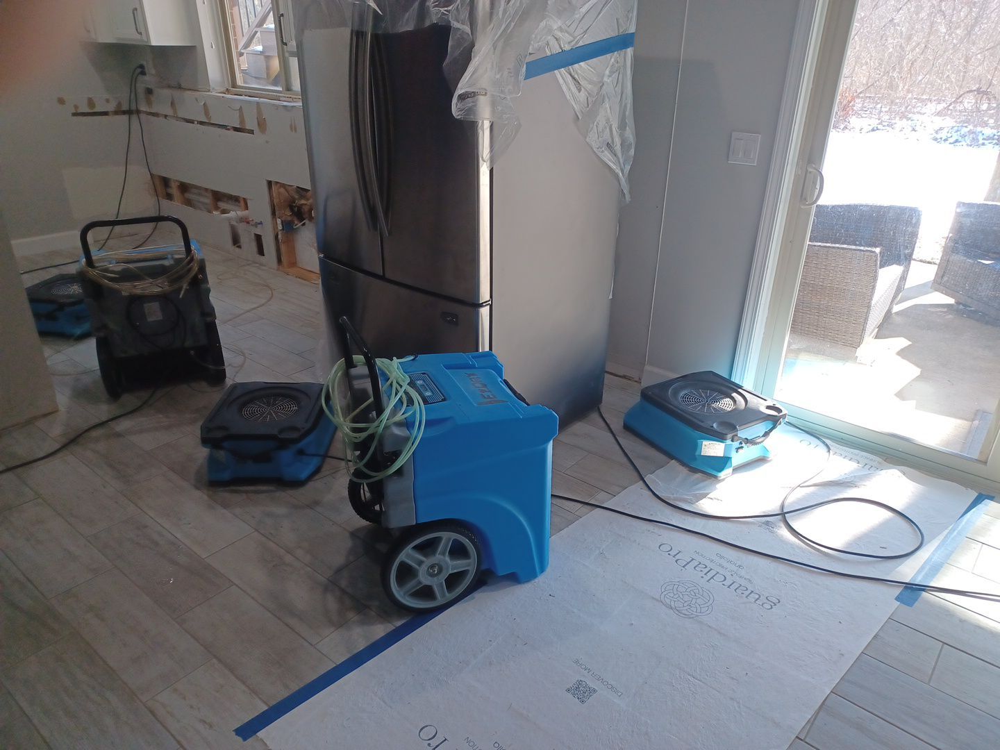 Project in West Bloomfield by EzDry Water Mitigation & Property Restoration