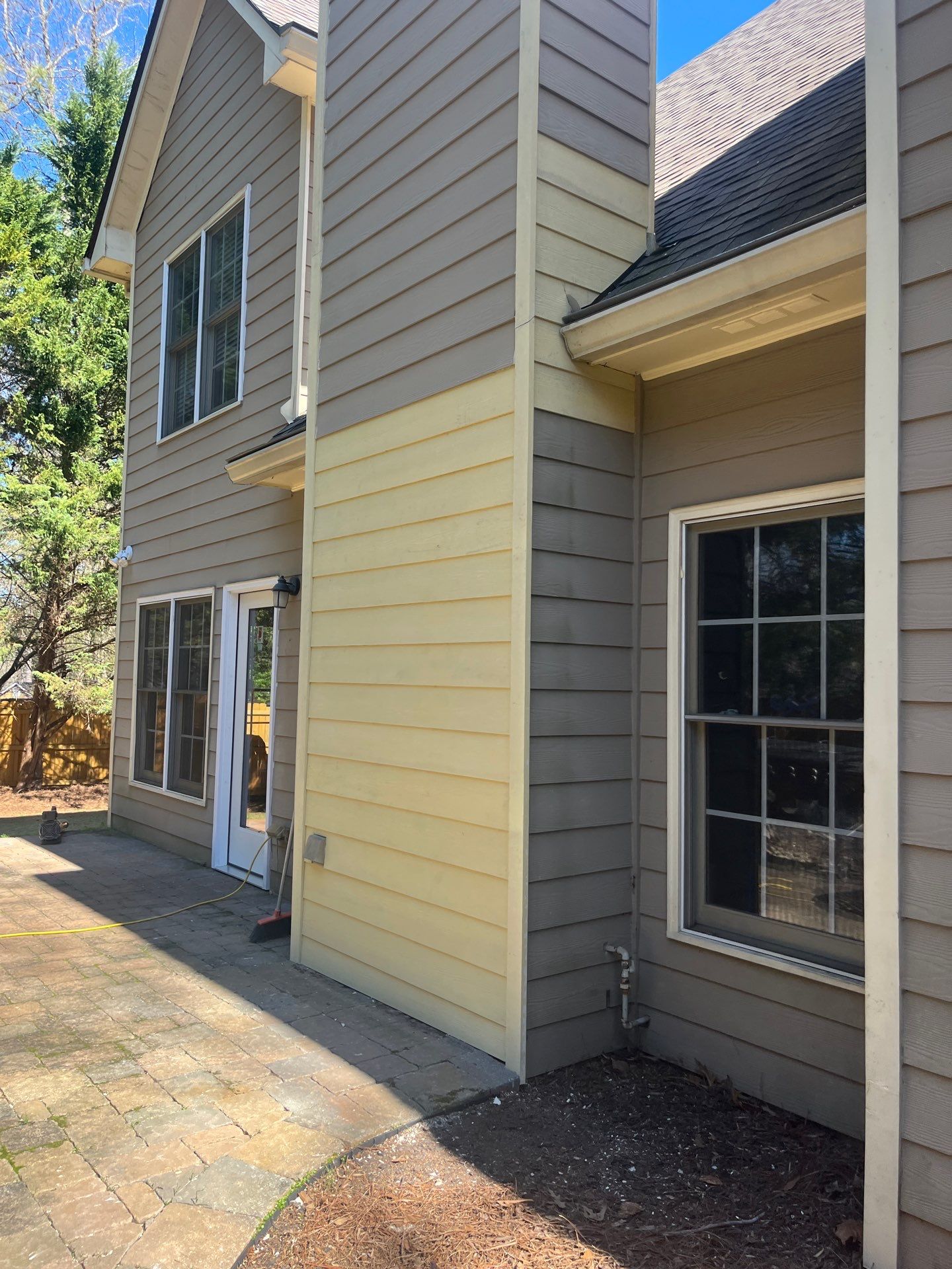 Exterior Painting, Rotted Wood Replacement, & Therma-Tru Door Installation by Nelson Exteriors 