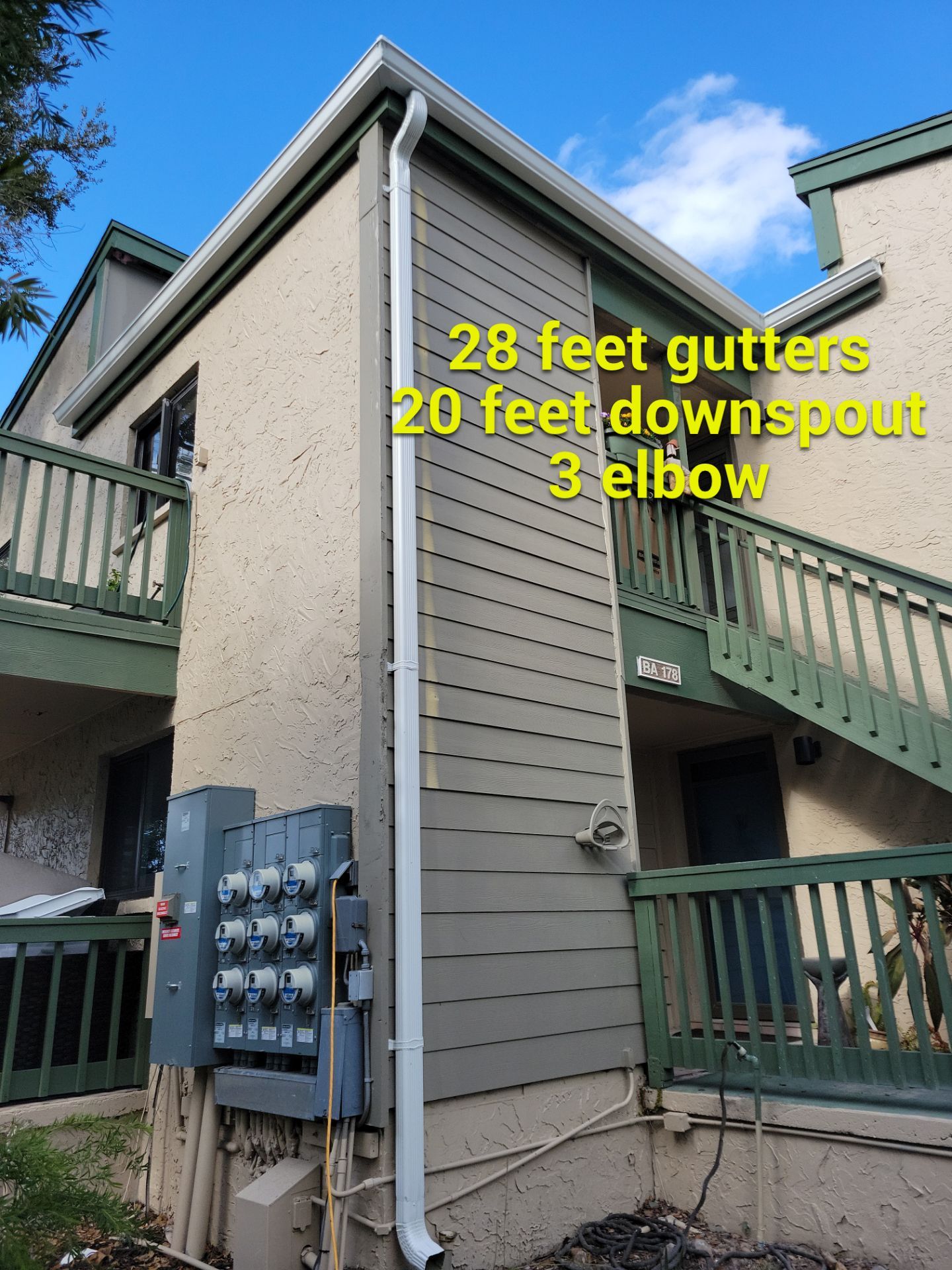 White Gutters Repair and Installation in Sarasota FL by Gutter Professors