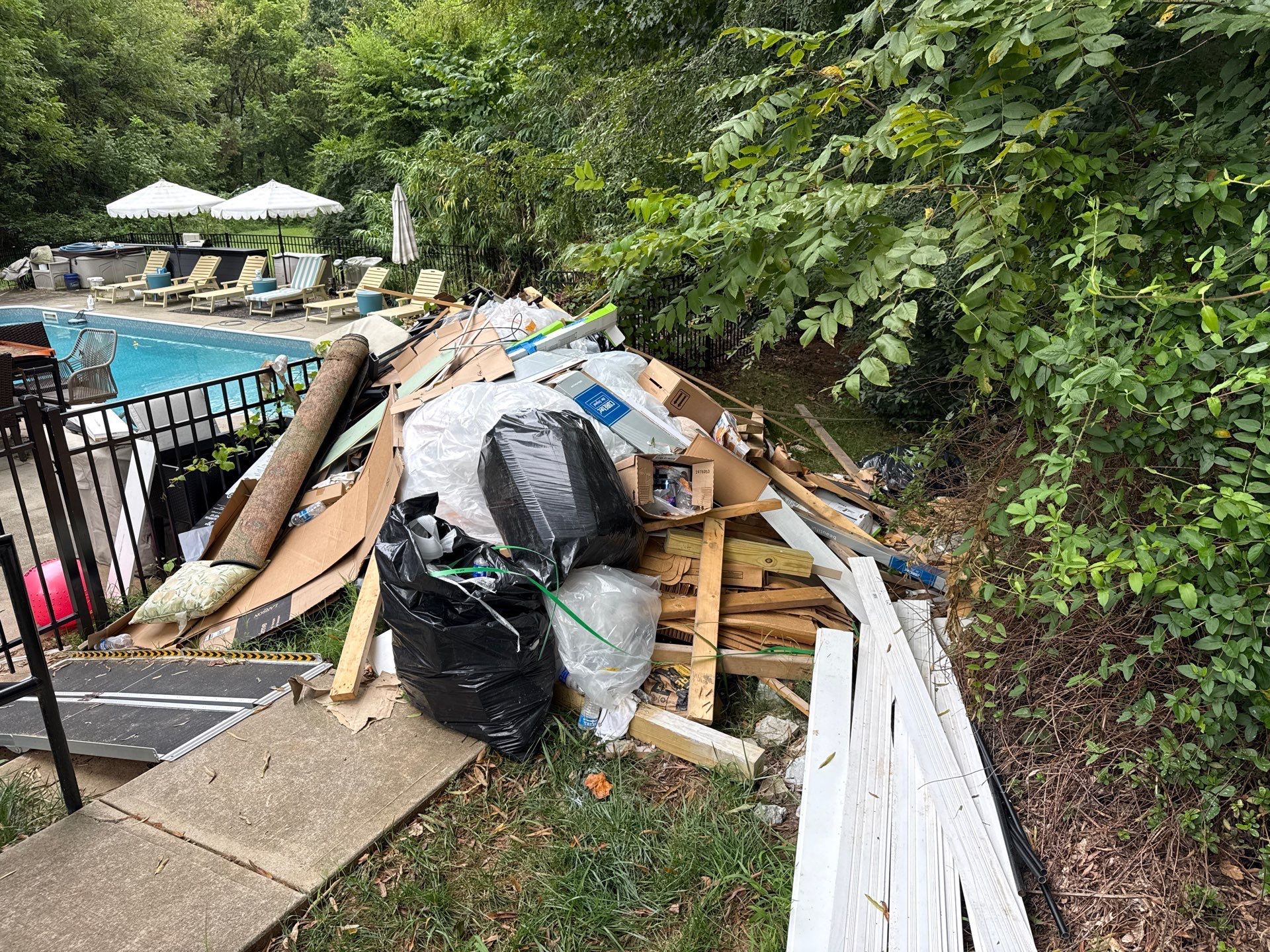 Project in Huntersville by Badger Hauling