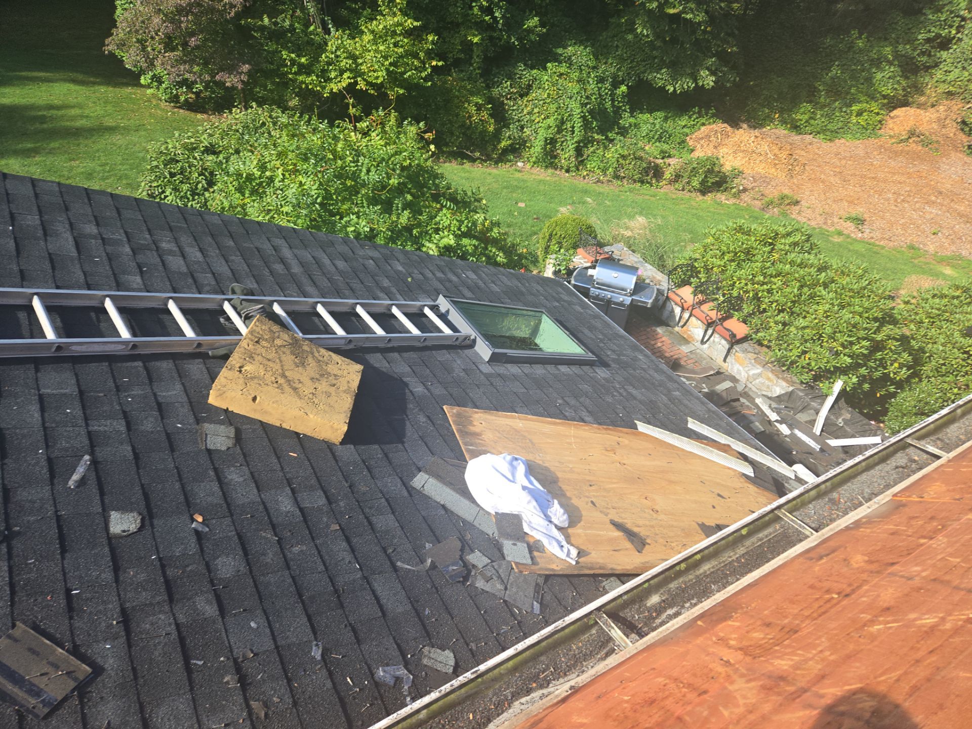 Residential Roofing Installation using Owens Corning TruDefinition Duration - Onyx Black by A Plus Exterior