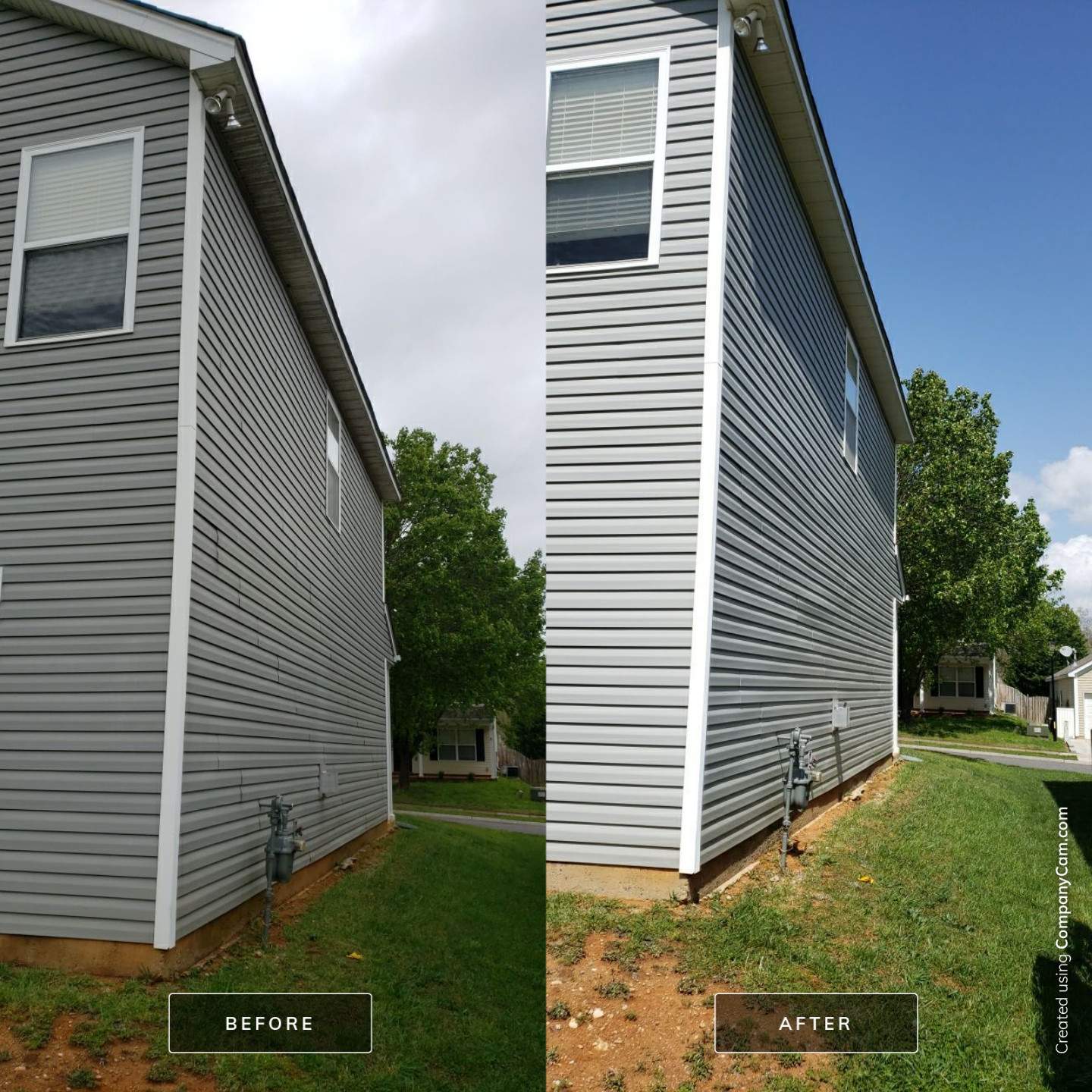 House Wash using cleaner by Power Wash Masters LLC