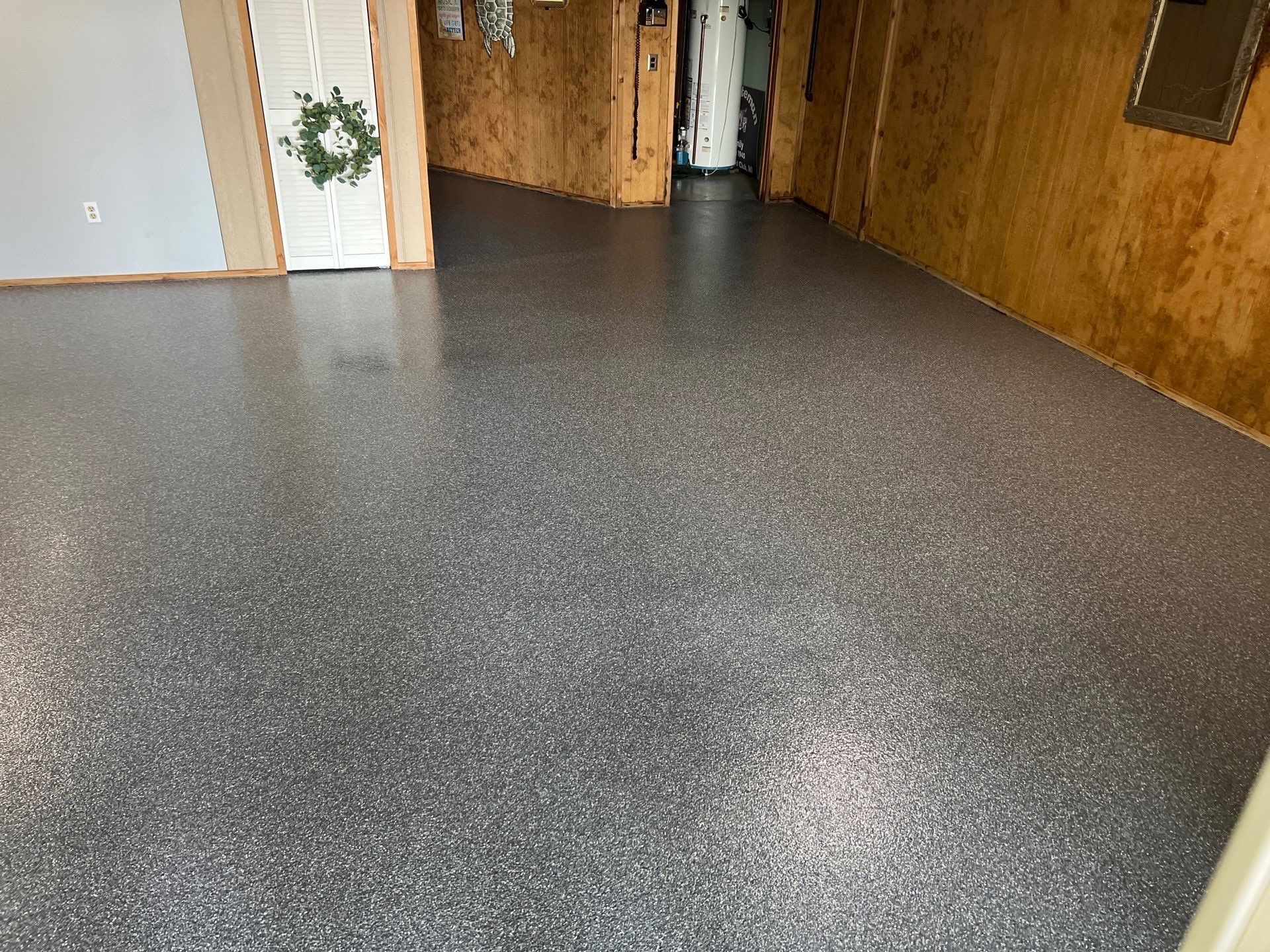 Beautiful & Resilient: Basement Epoxy Flake Floor Makeover by Gordon Painting