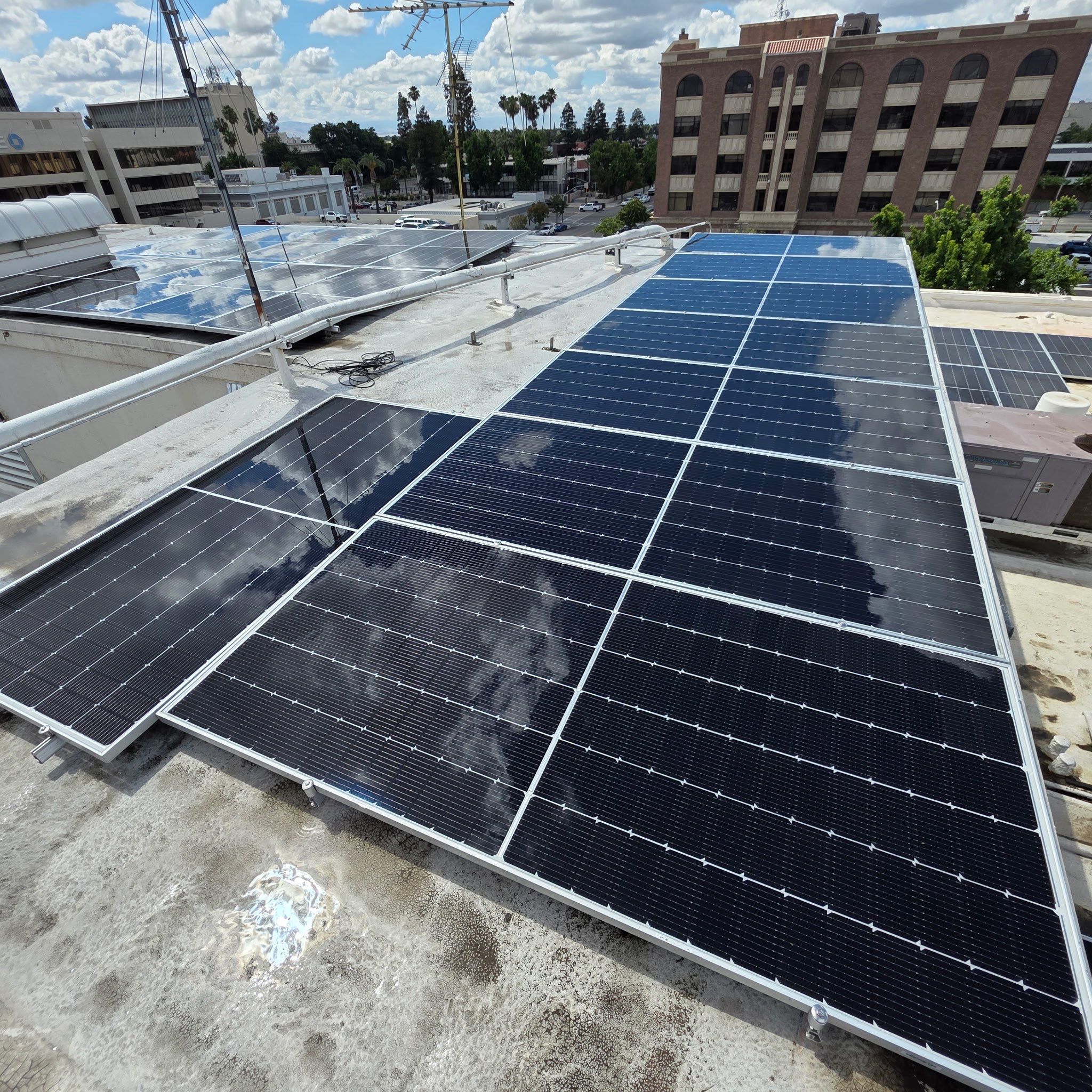 Commercial Solar Panel Cleaning by Palm Coast Solar Cleaning