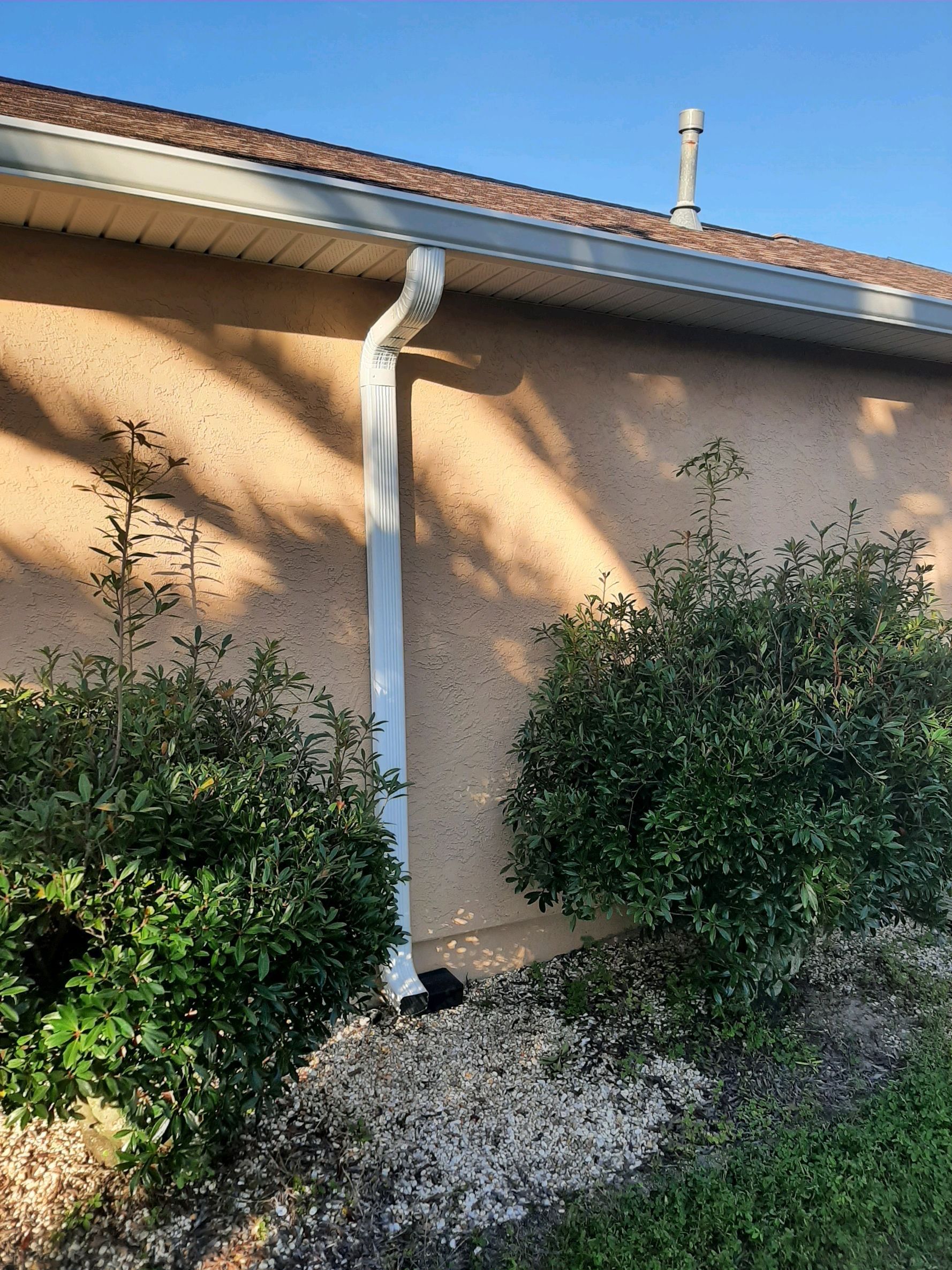 Seamless Gutter Installation using White K-Style Gutters by Gutter Professors