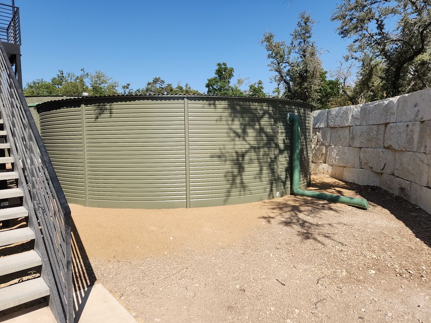 Commercial structure utilizing rainwater harvesting for all its water needs! by Hill Country Rain Water