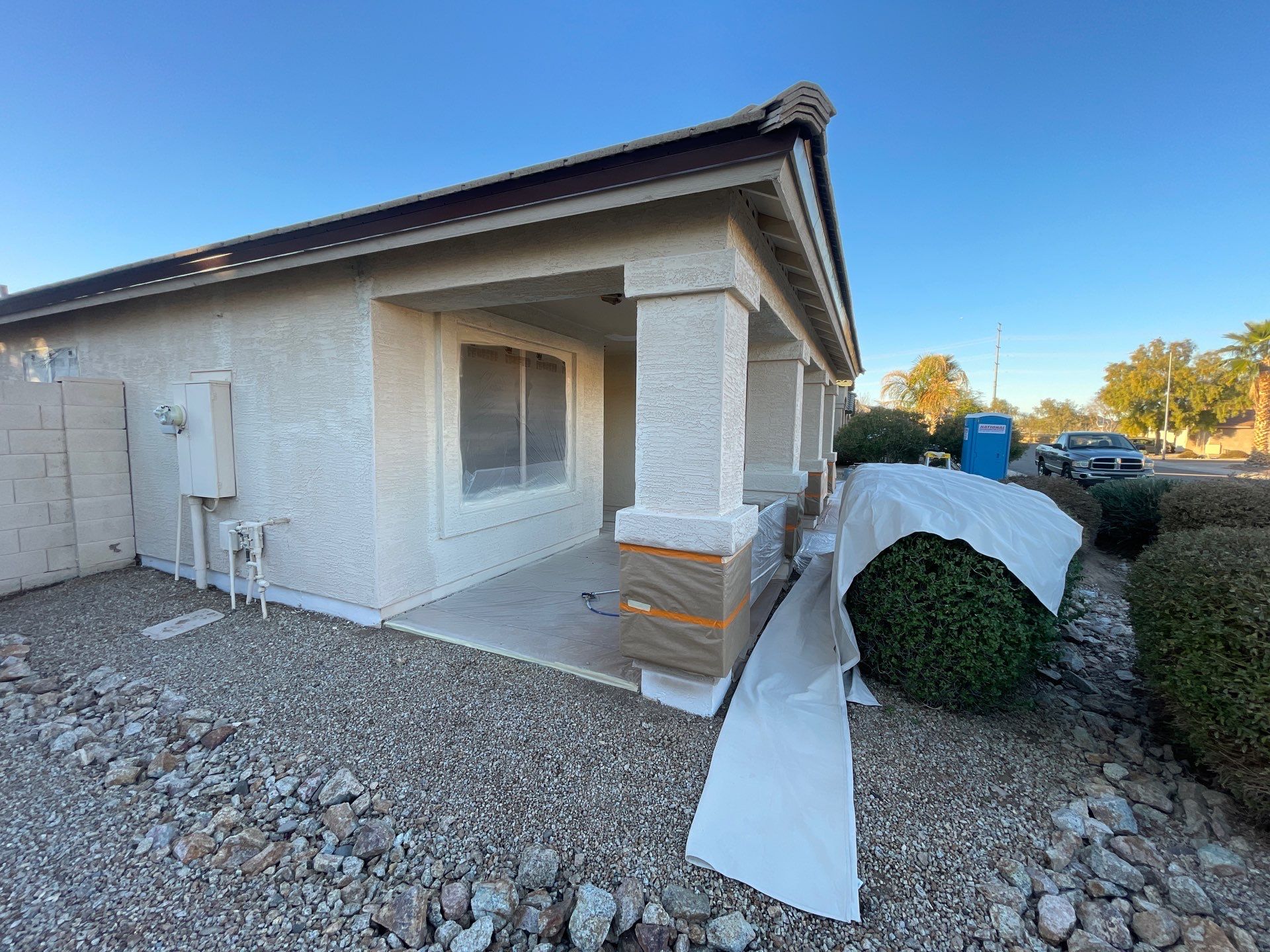 Hamilton - A Gorgeous Home Exterior Makeover in Phoenix, AZ with Dunn Edwards Paints by Double G Painting Contractors, LLC