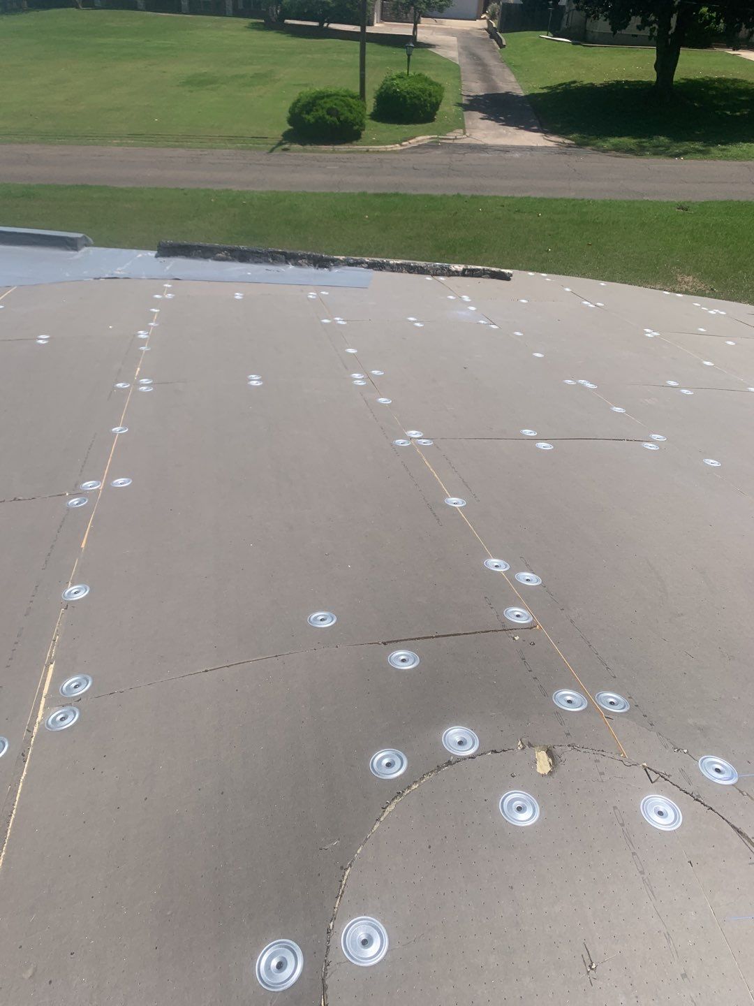 Commercial Roofing Installation using 50 mil PVC by Hostetler Roofing