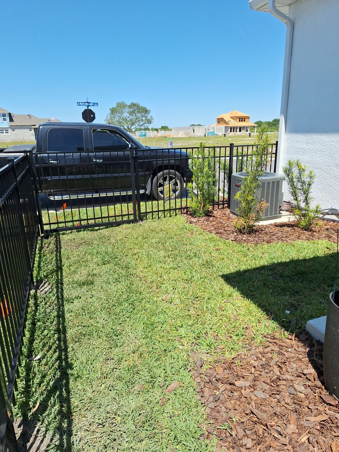 Aluminum Fence Installation using Black 3 Rail Aluminum Fence by Asap fence and gates, LLC