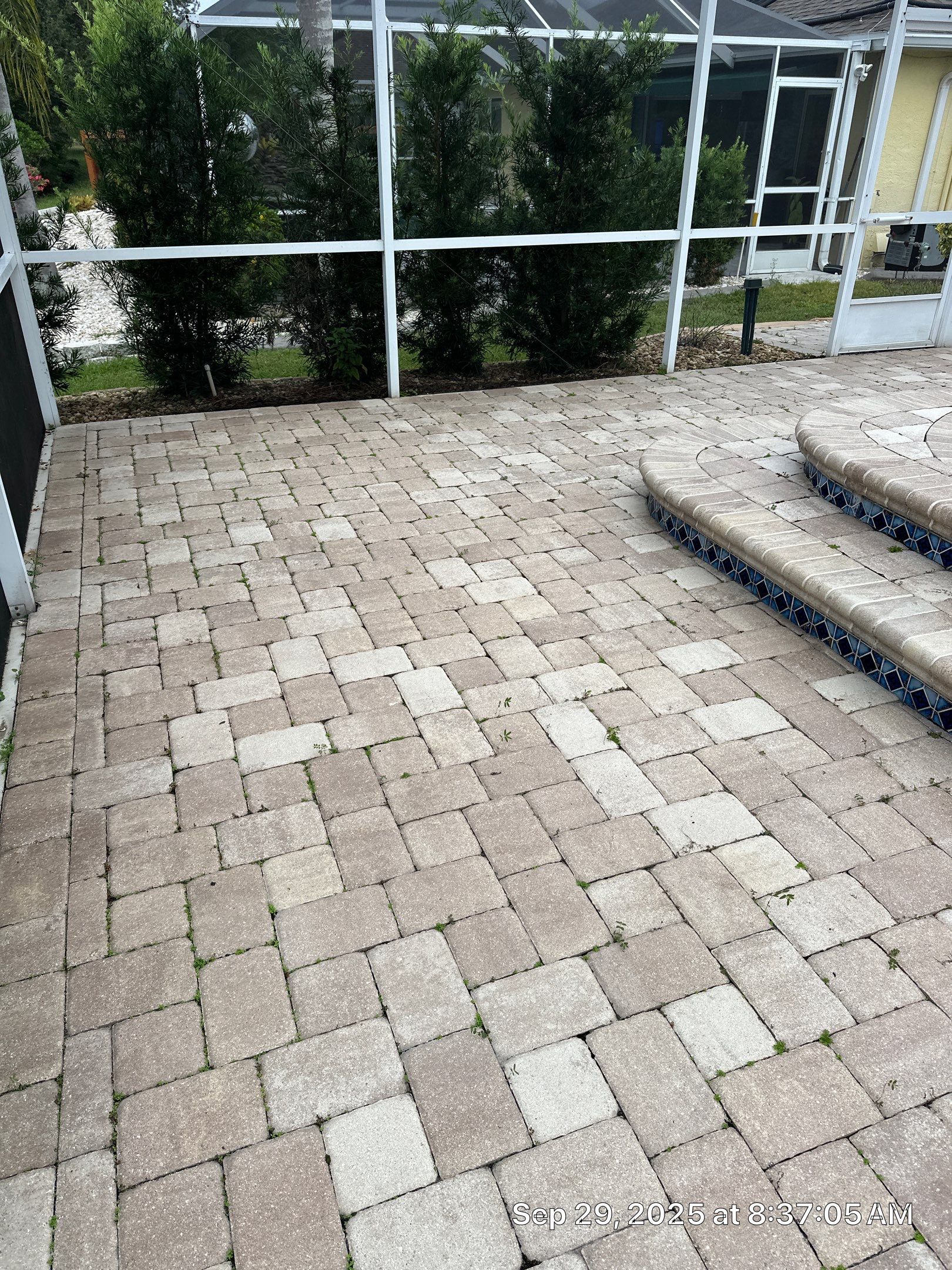Sun City Center Paver Stripping and Sealing for Pool Deck by Supreme Paver Experts