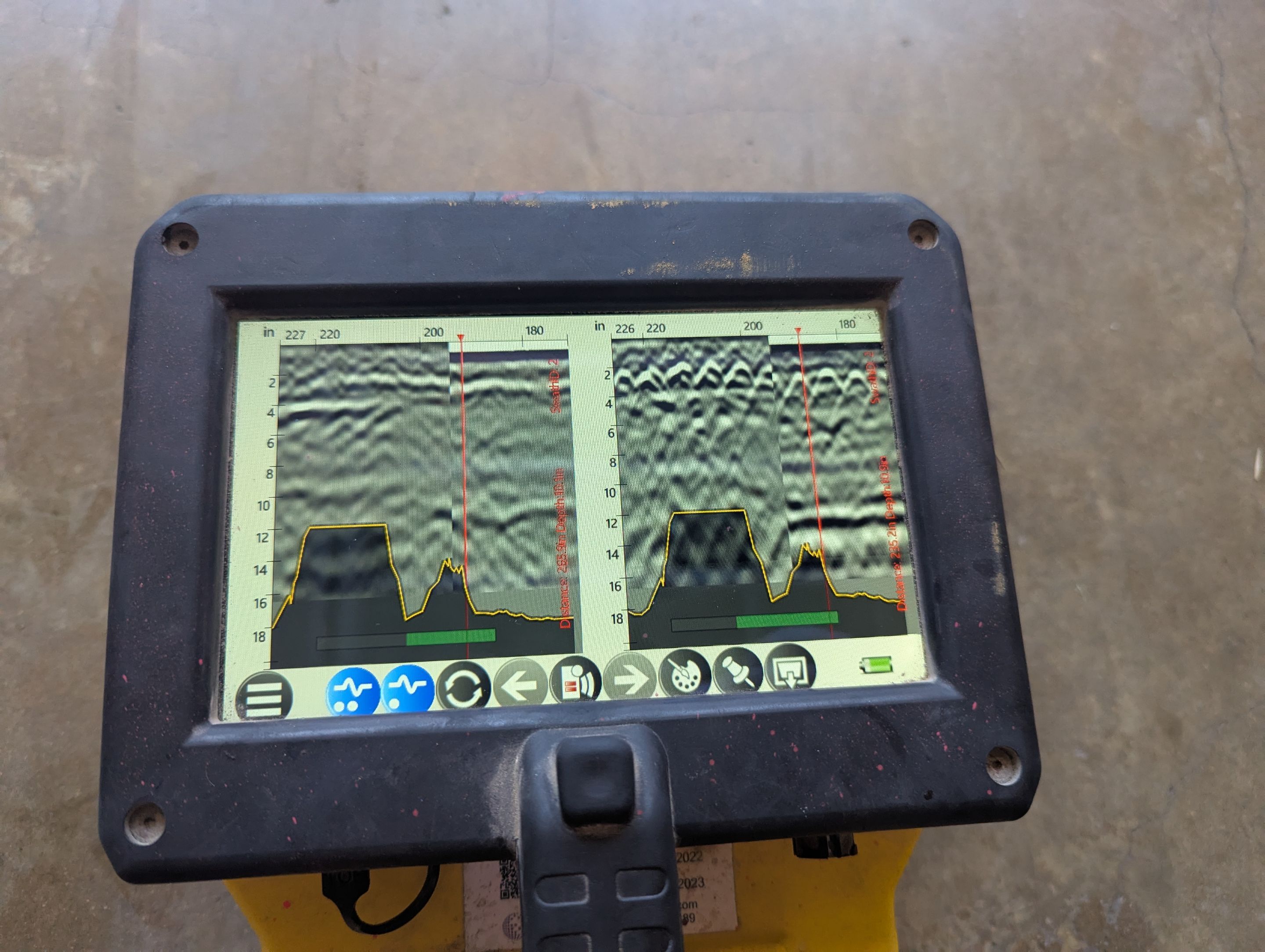 Concrete GPR Scan - Slab Locate by Alsip Locating Service, LLC