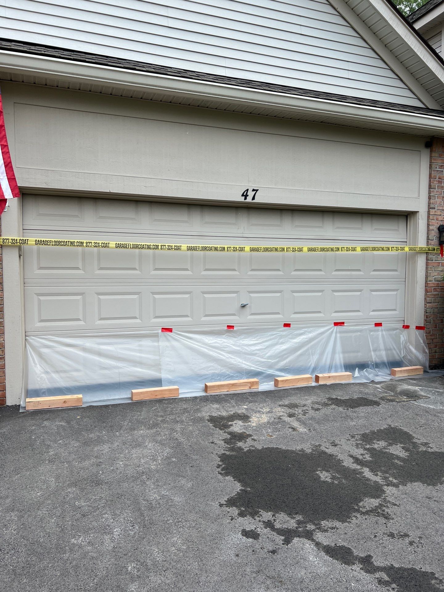 Silverado garage floor coating  by NG Masonry & Construction LLC