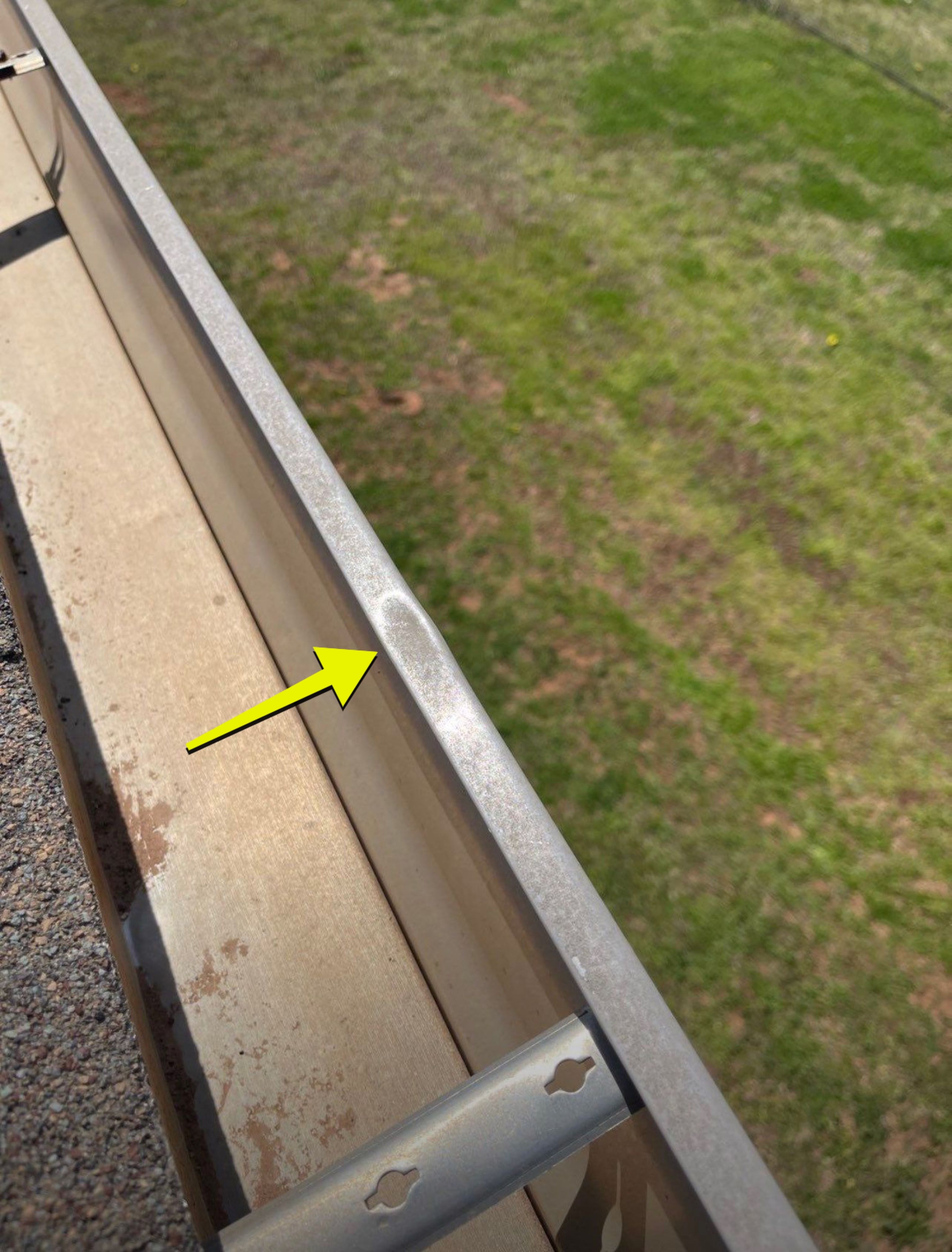 Hail Damage on a Roofing System by Icon Roofing And Construction 