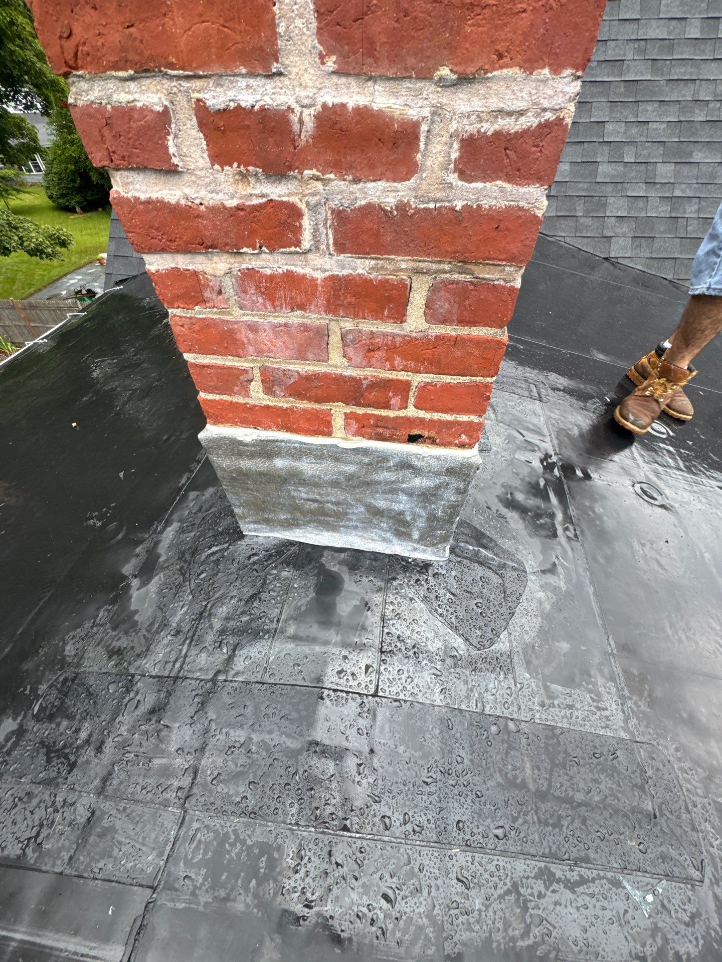 Full Roof Replacement + Custom Gutter Install | Onyx Black Finish by Mighty Dog Roofing of Greater Middlesex County