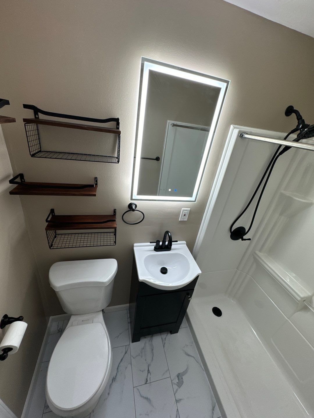 Basement Remodel using Shower Kit by A1 NERDY HOMES LLC