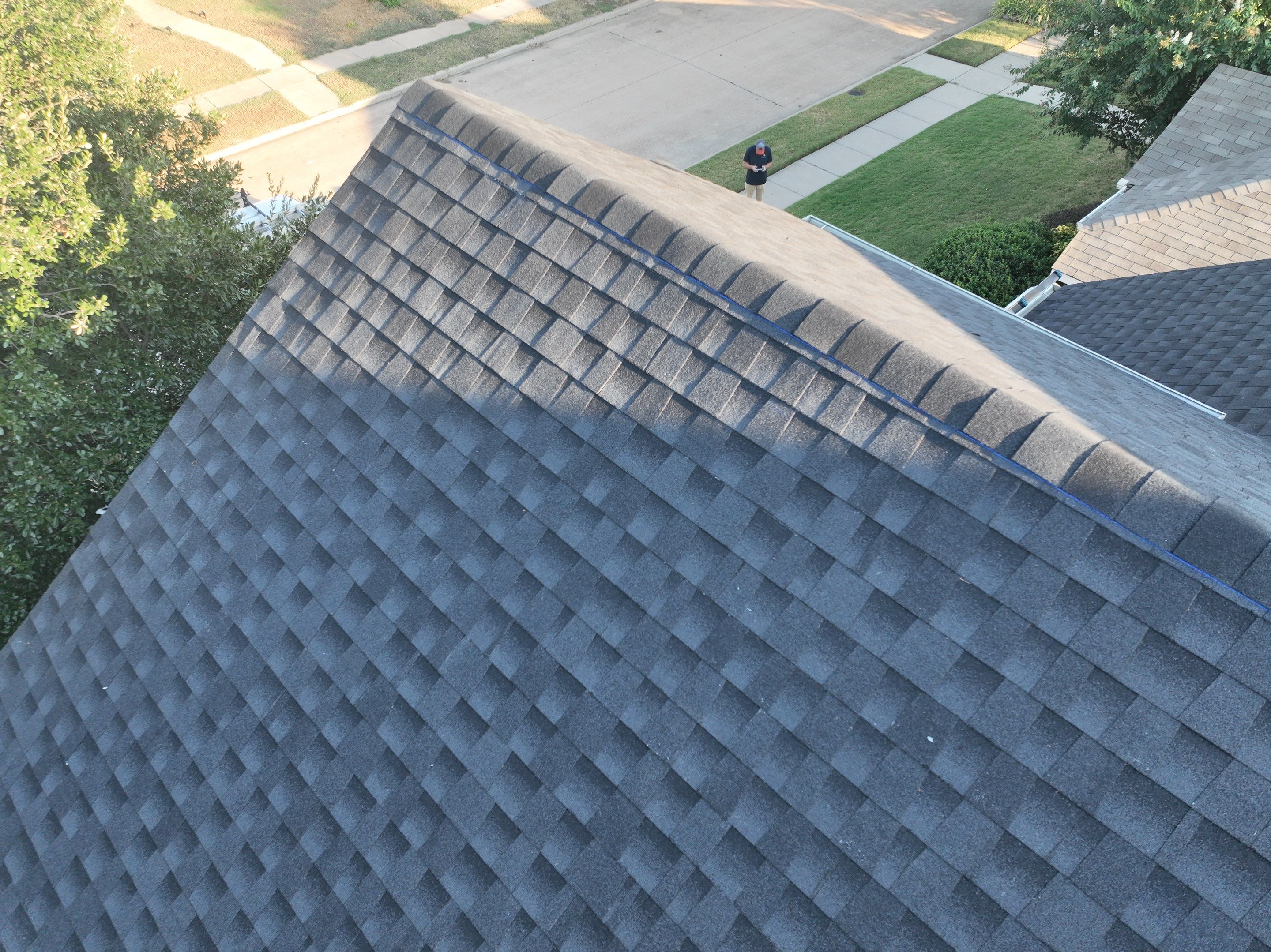 Residential Roofing Installation using GAF Timberline HDZ Charcoal by OneSource Roofing and Restoration