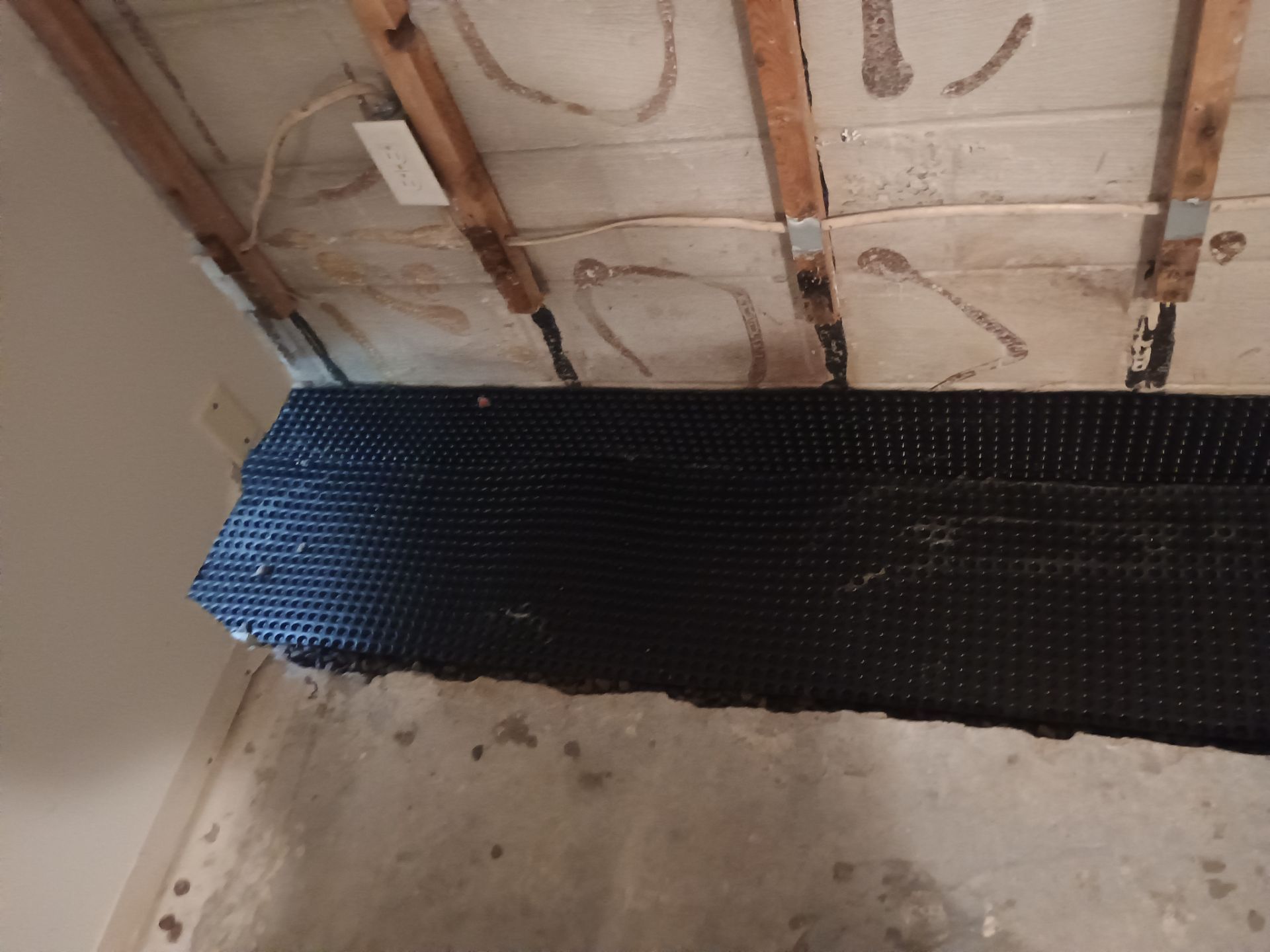 Drain tile for Kael in New Brighton by Waterproofing Northeast