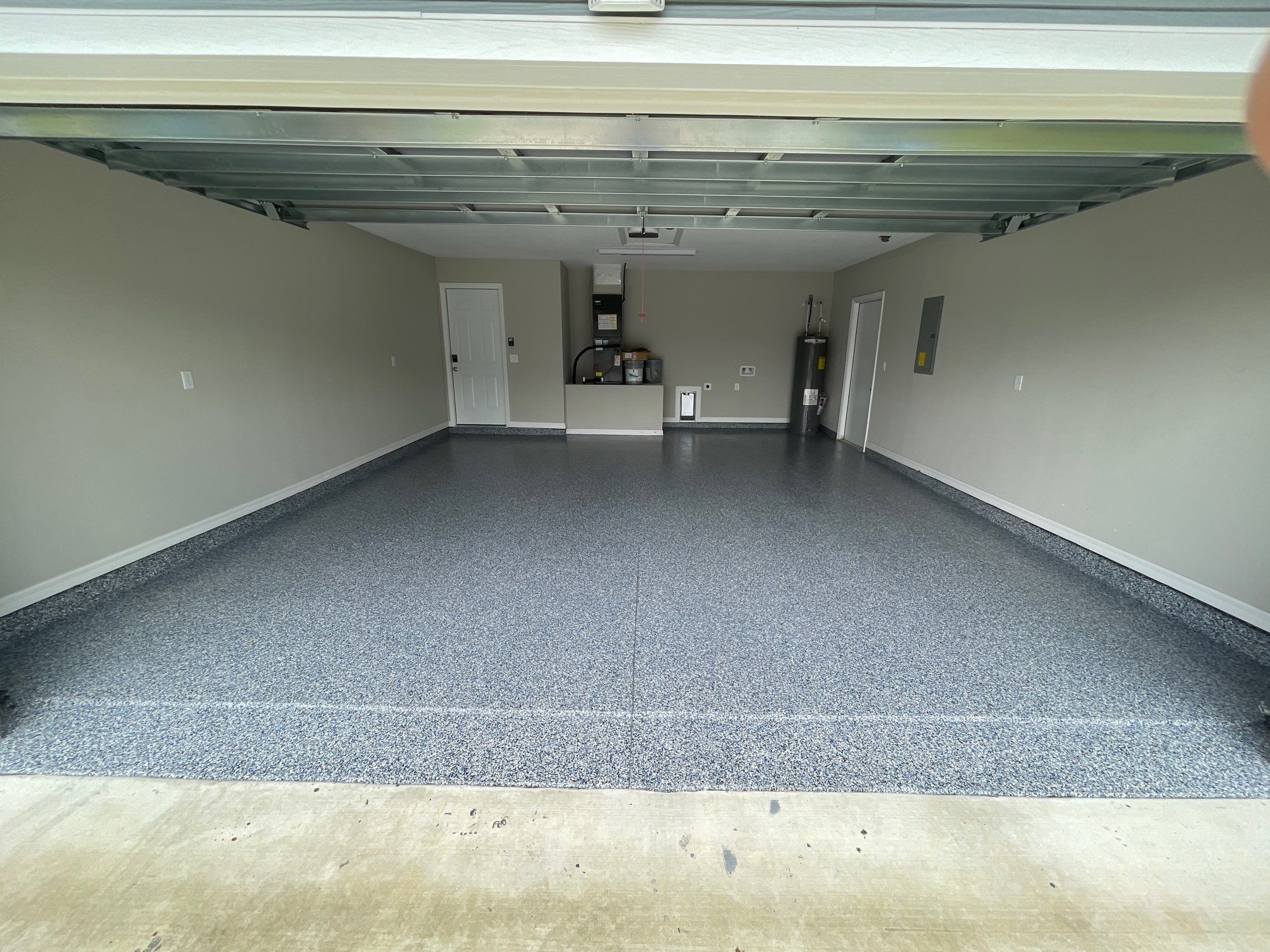 Garage Project in Ocala, FL in Denim by Cross Creek Concrete Coatings