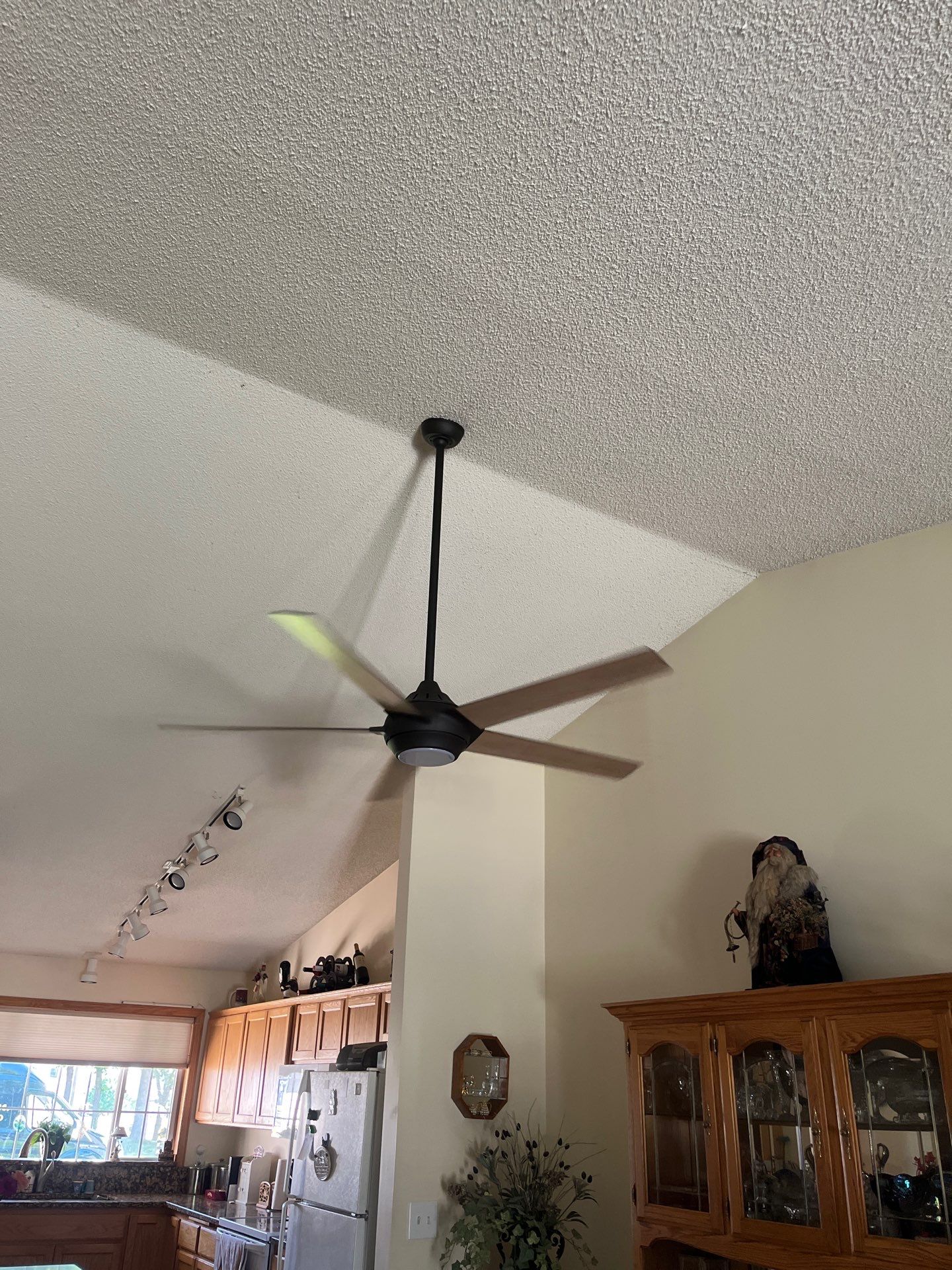 Modern Ceiling Fan Installation in Albertville Kitchen and Living Area by Walter Electrical Contractors