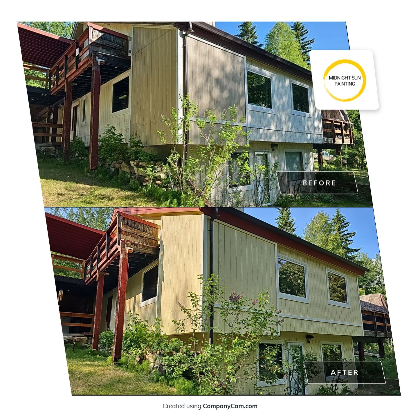 Brightened Home With Exterior Paint! by Midnight Sun Painting