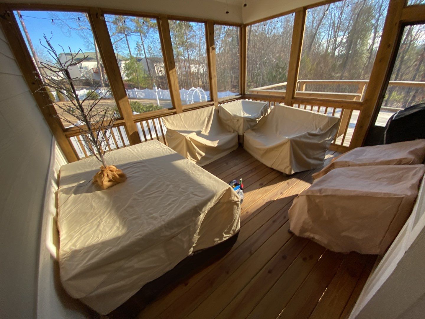 Screened Porch using Wood Sealant by DuraSeal