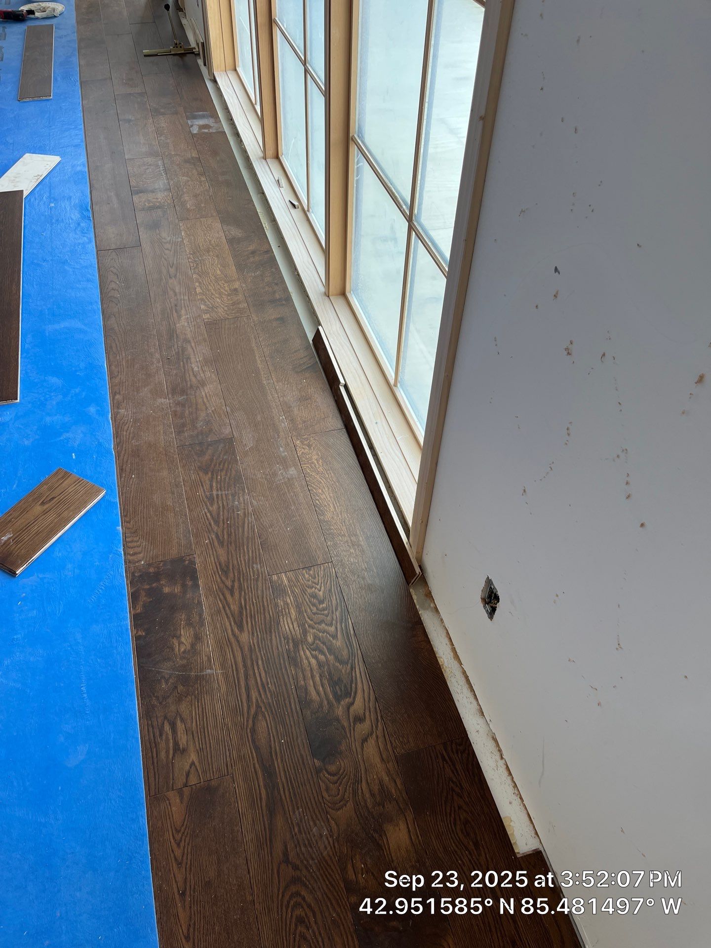 Stunning Ada Brownstone - Custom Staircase, Pattern Floor by RTBaldwin Hardwood Floors