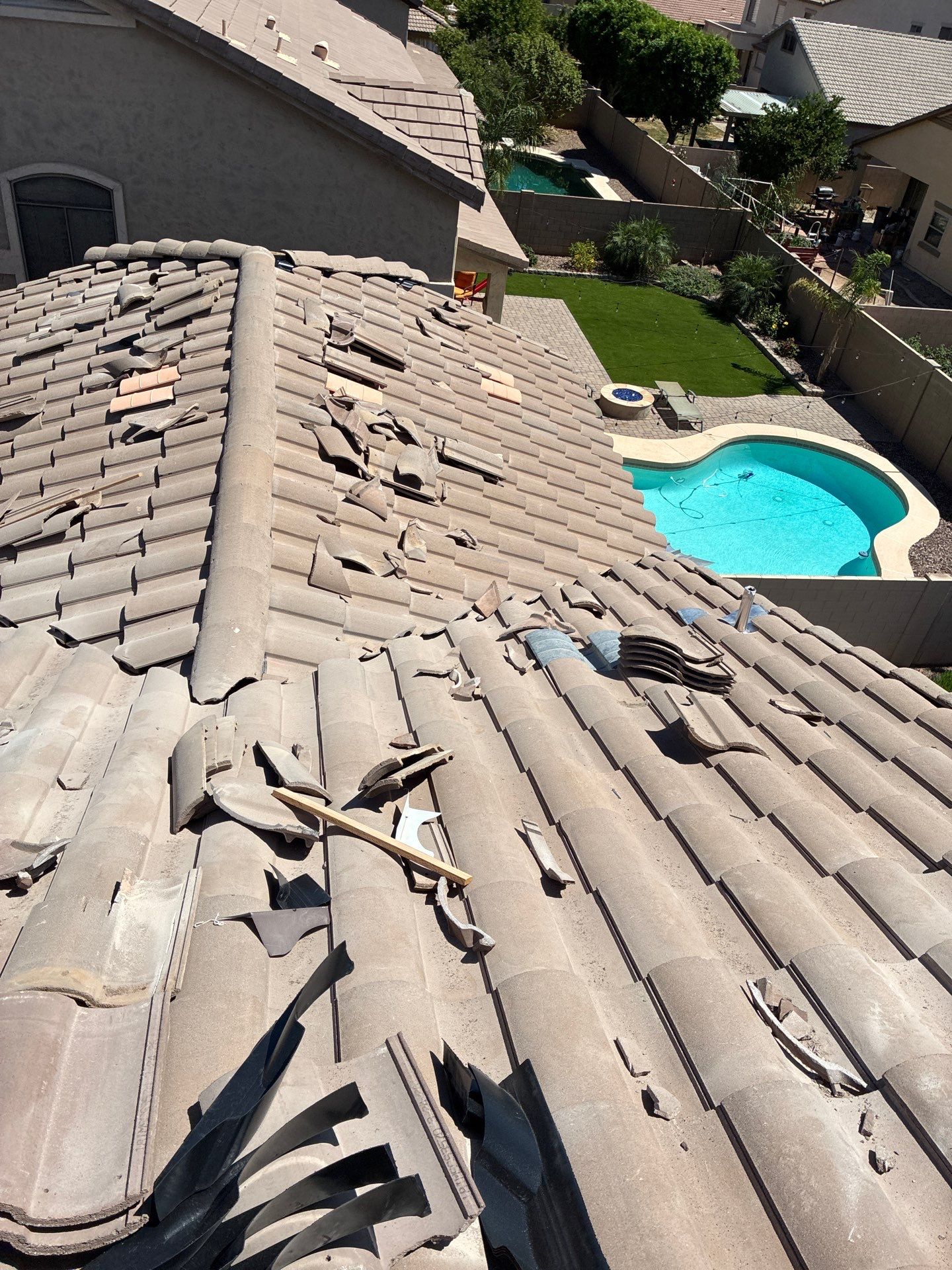 Tile Reset using Concrete Tiles in Mesa, Arizona by Weather-Tite Roofing